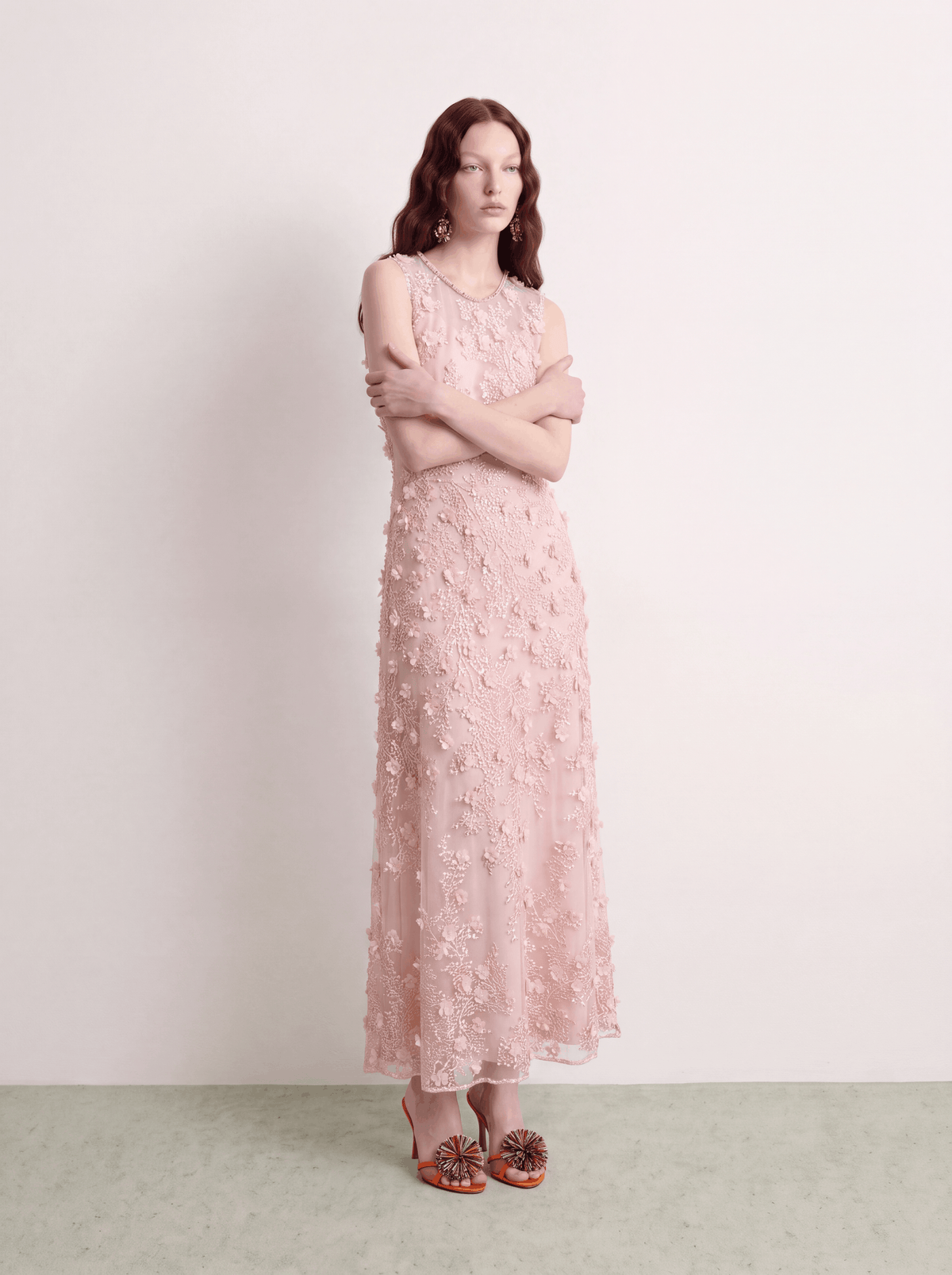Rosé Florale Délicatesse Dress