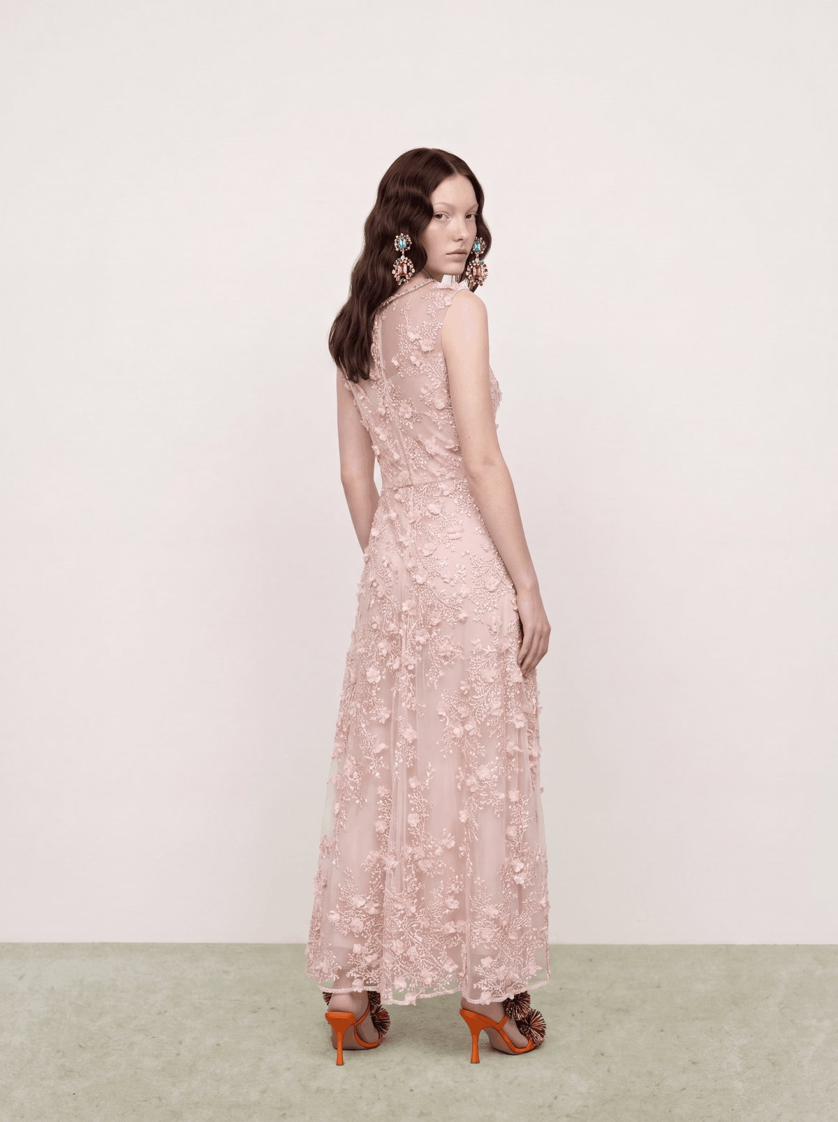 Rosé Florale Délicatesse Dress