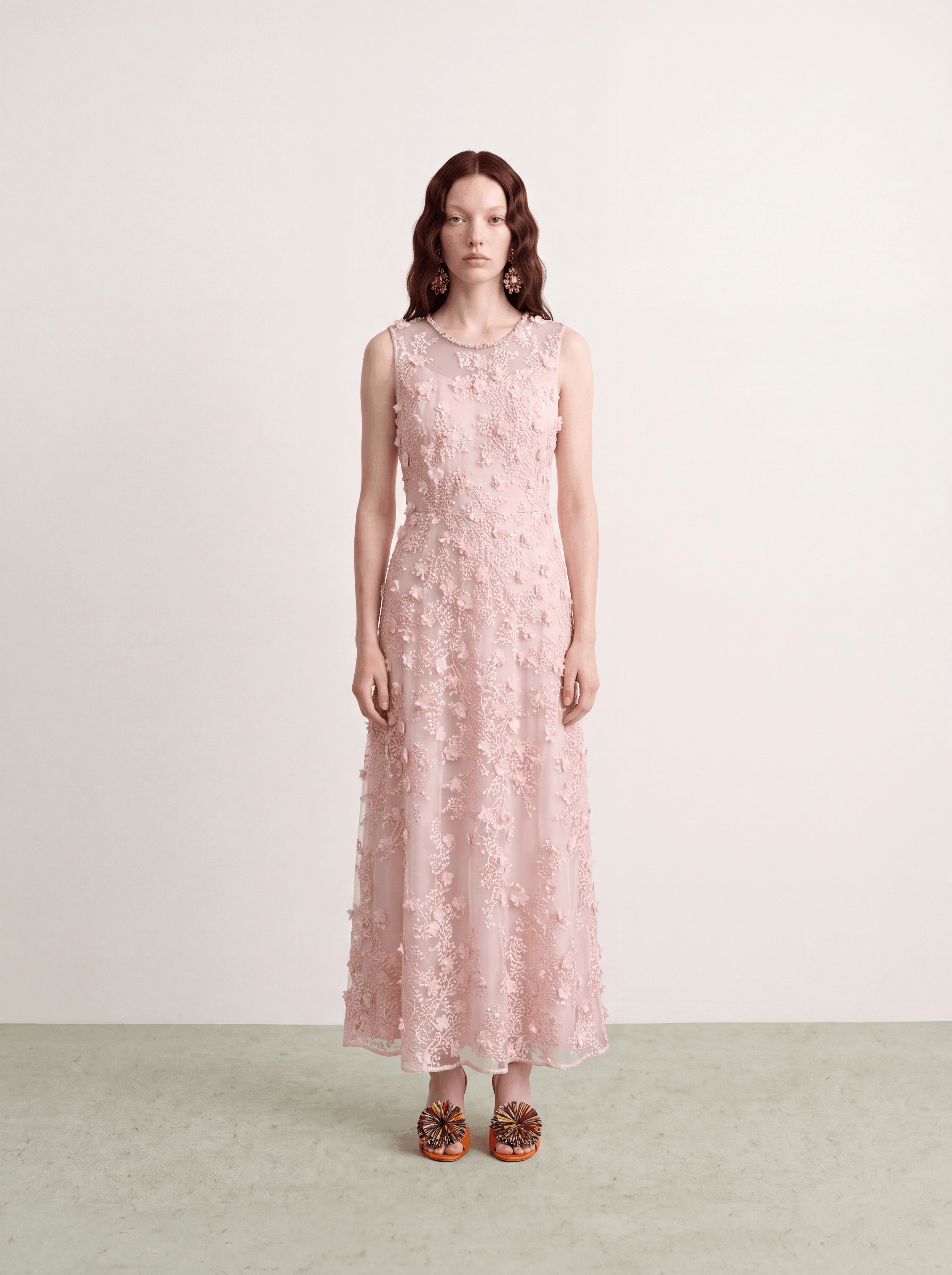 Rosé Florale Délicatesse Dress