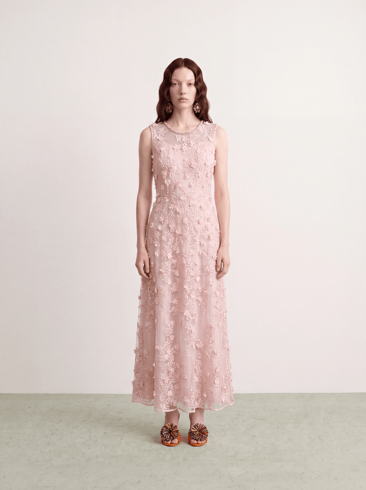 Rosé Florale Délicatesse Dress