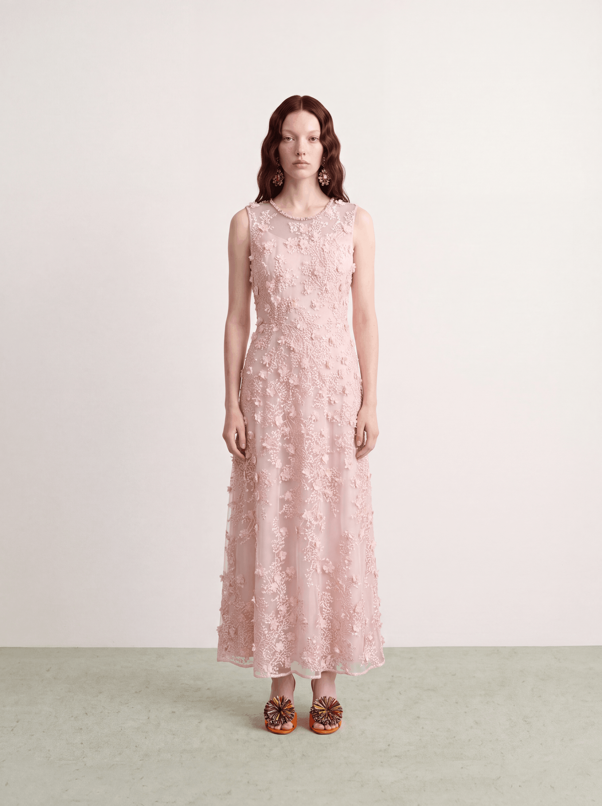 Rosé Florale Délicatesse Dress