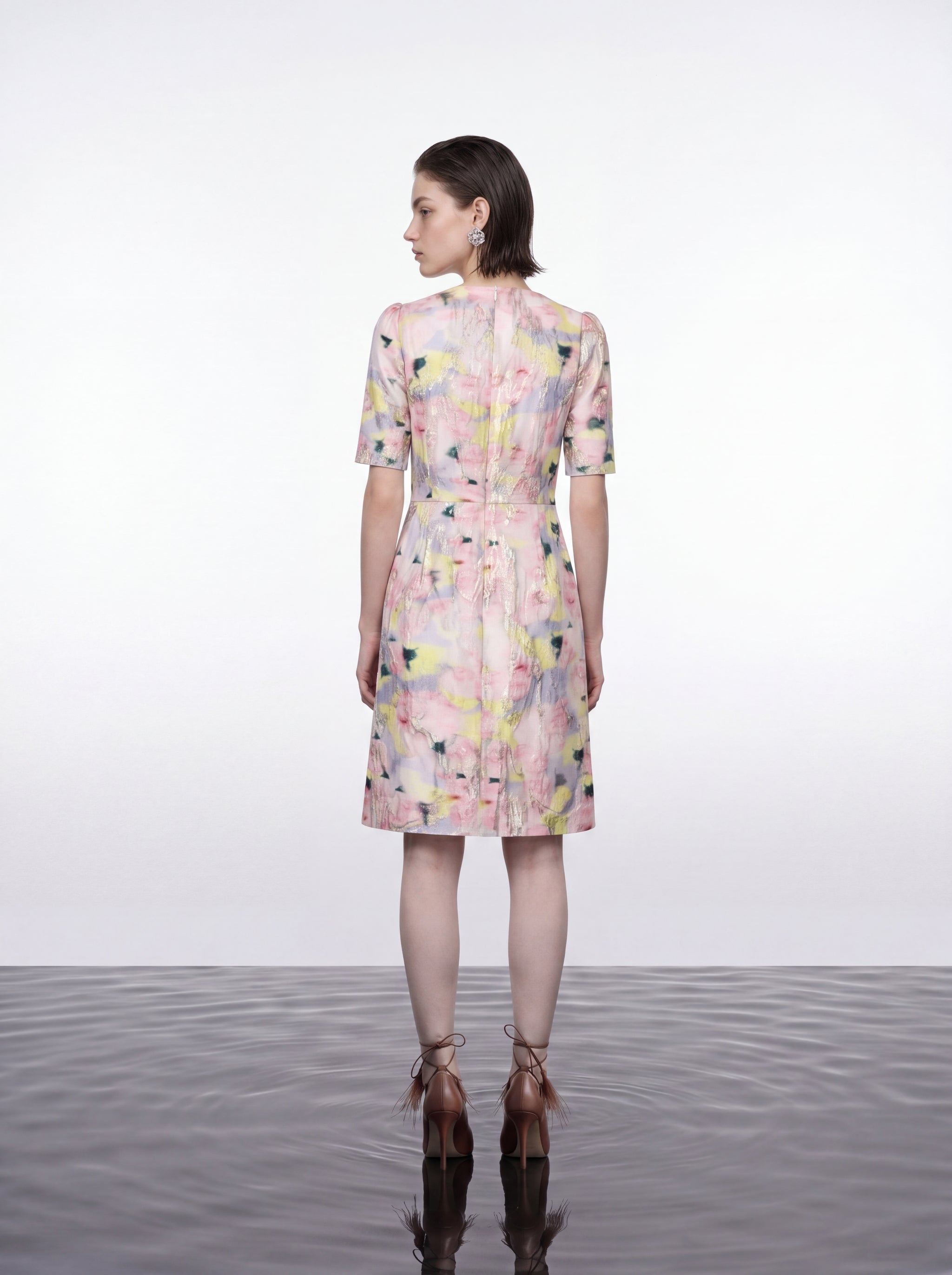 Watercolour Bloom Garden Dress