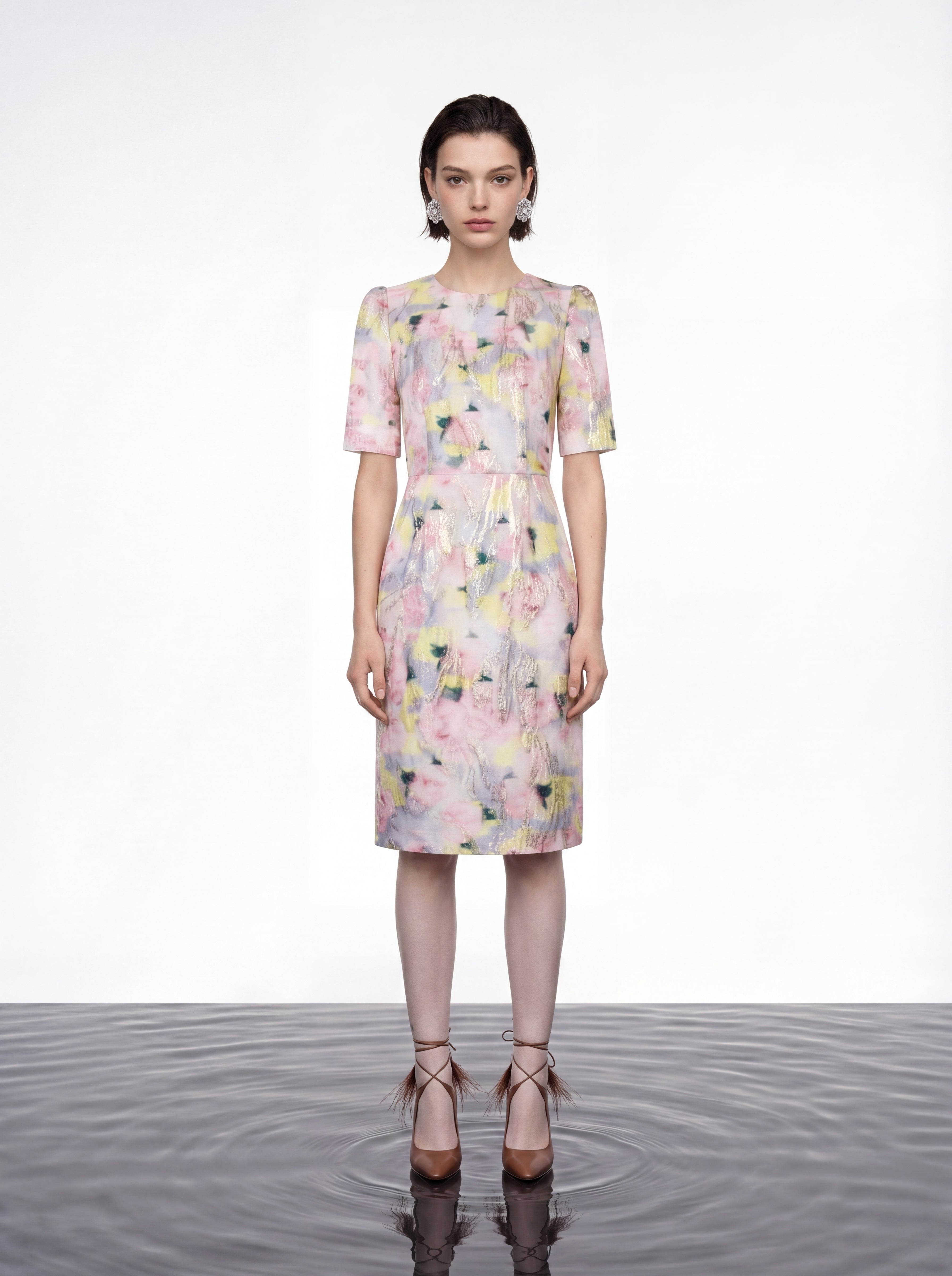 Watercolour Bloom Garden Dress