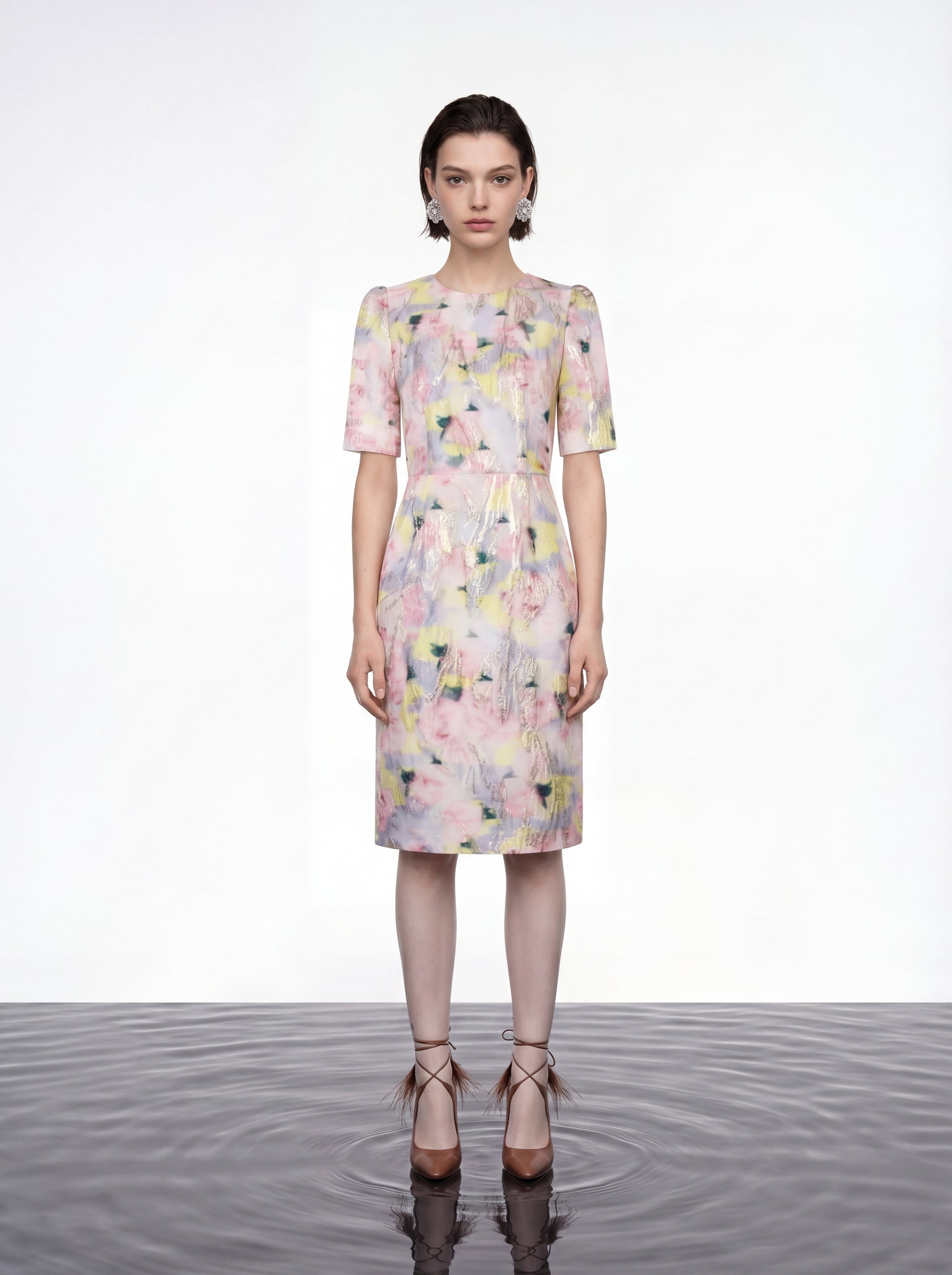 Watercolour Bloom Garden Dress