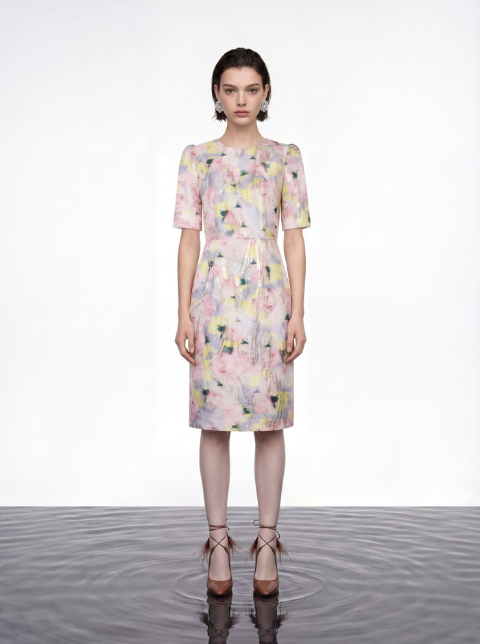 Watercolour Bloom Garden Dress