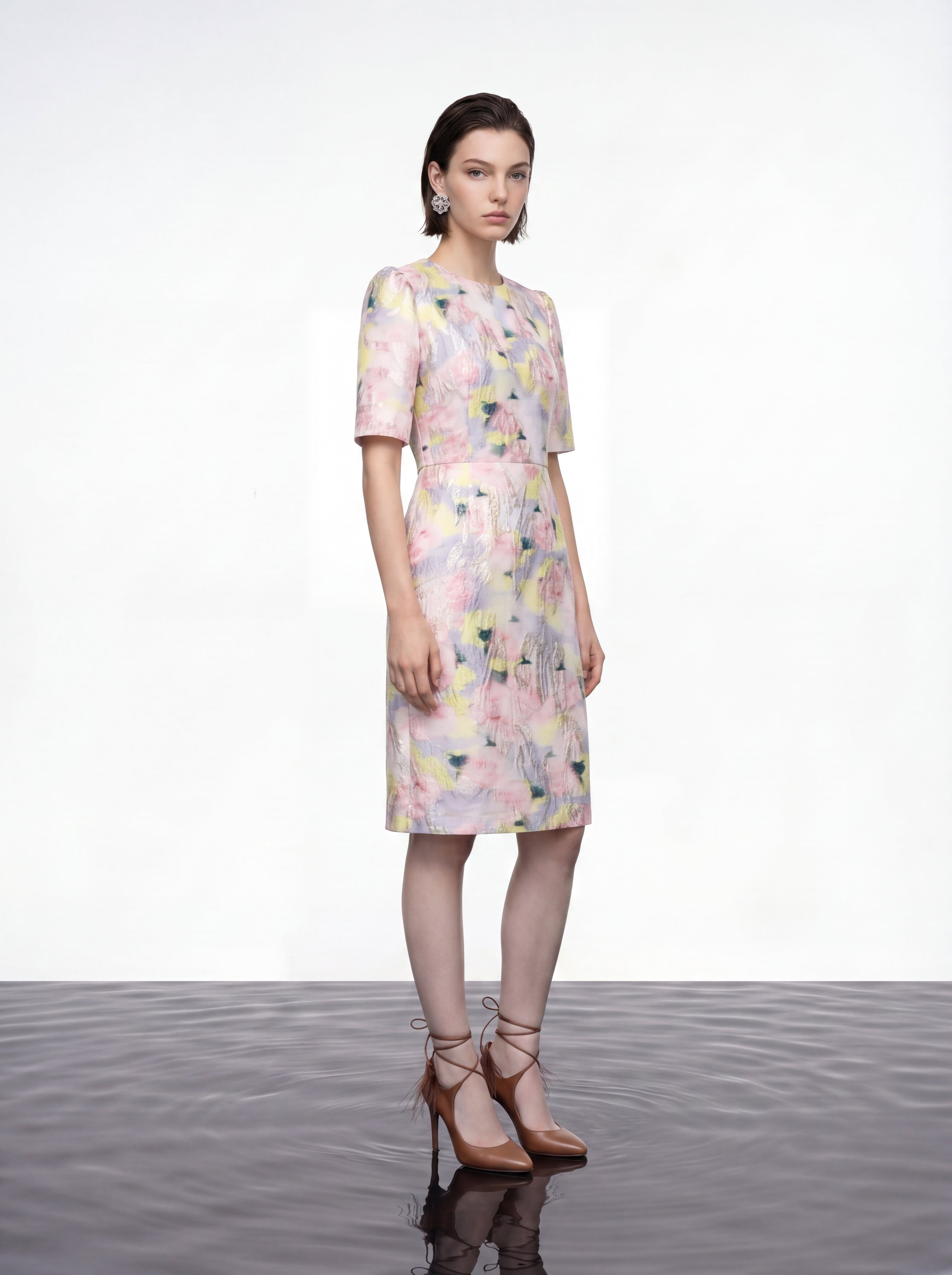 Watercolour Bloom Garden Dress