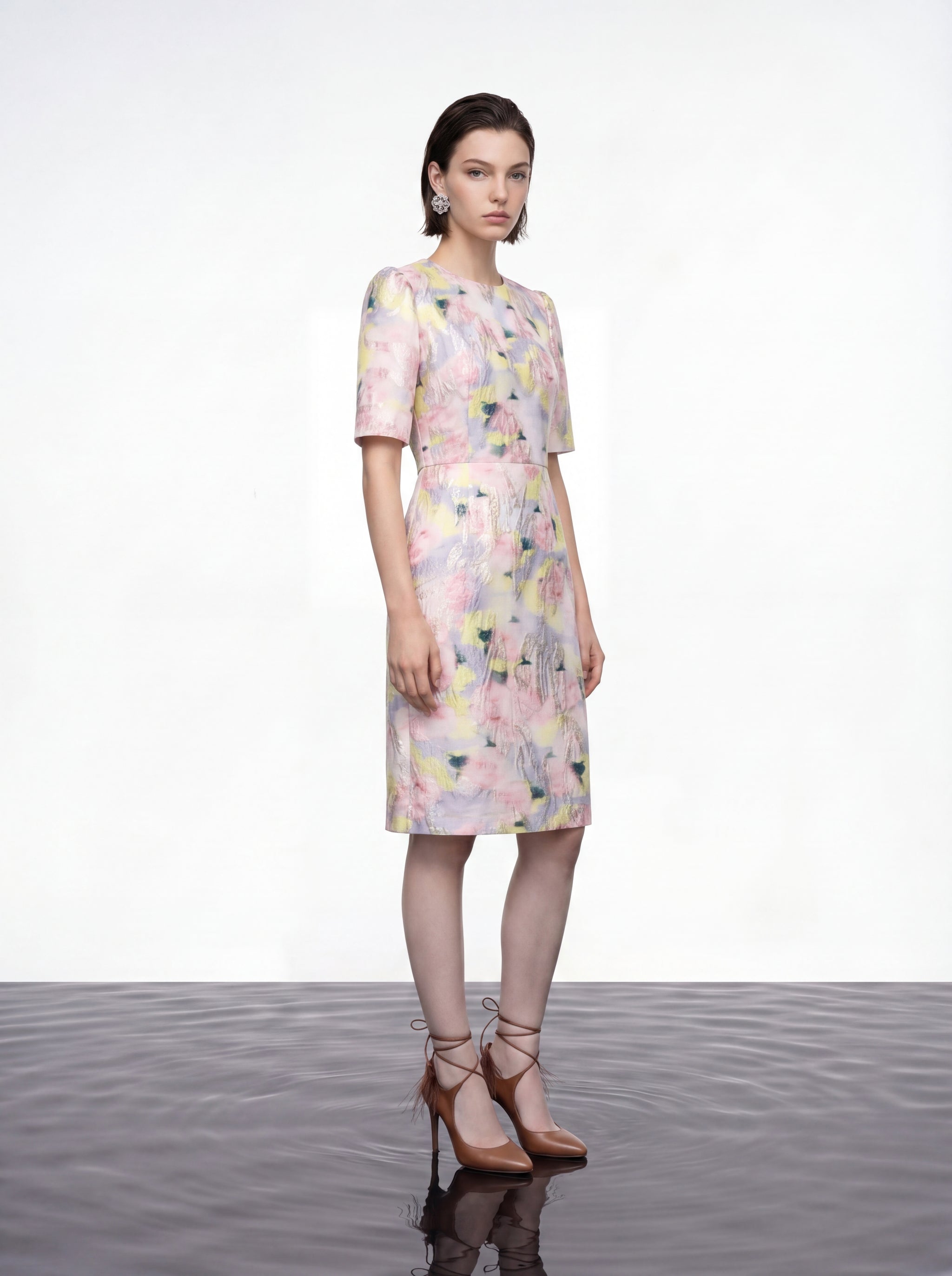 Watercolour Bloom Garden Dress
