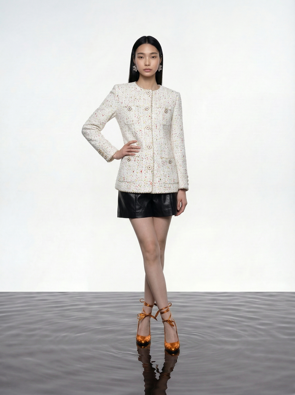 Chromatic Speck Tweed Jacket