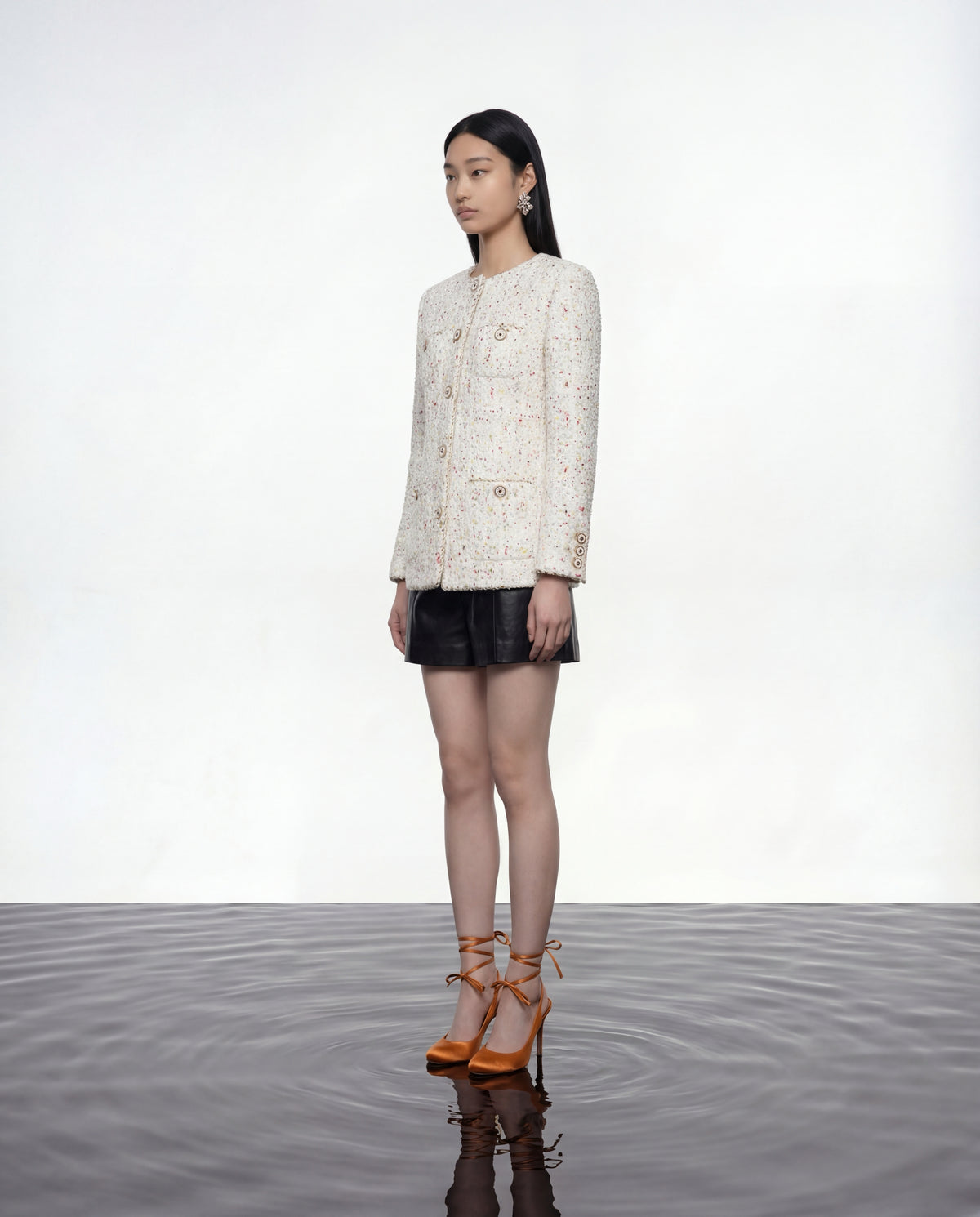 Chromatic Speck Tweed Jacket