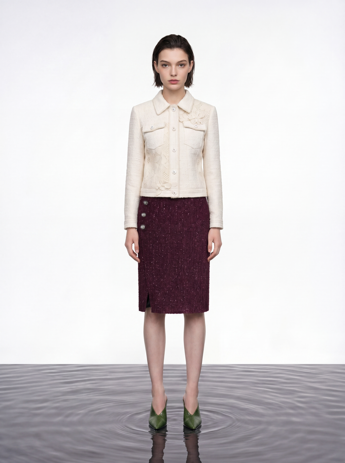 Daisy Lace Applique Jacket