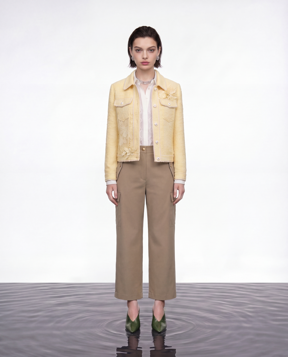 Daisy Lace Applique Jacket