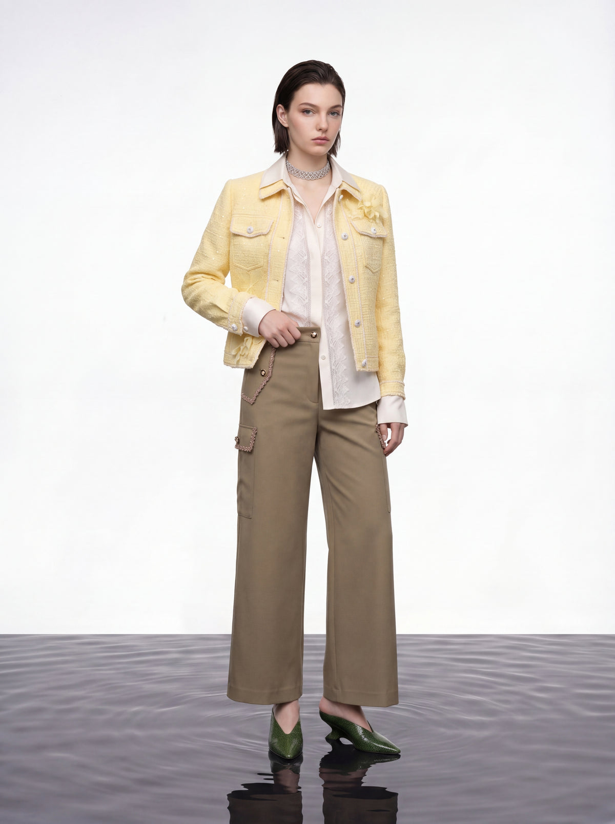 Daisy Lace Applique Jacket