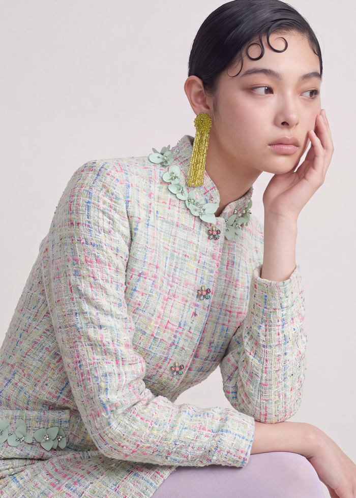 Pastel Tweed Mélodie Coat