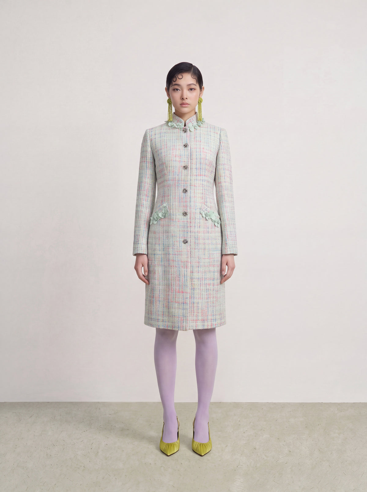 Pastel Tweed Mélodie Coat