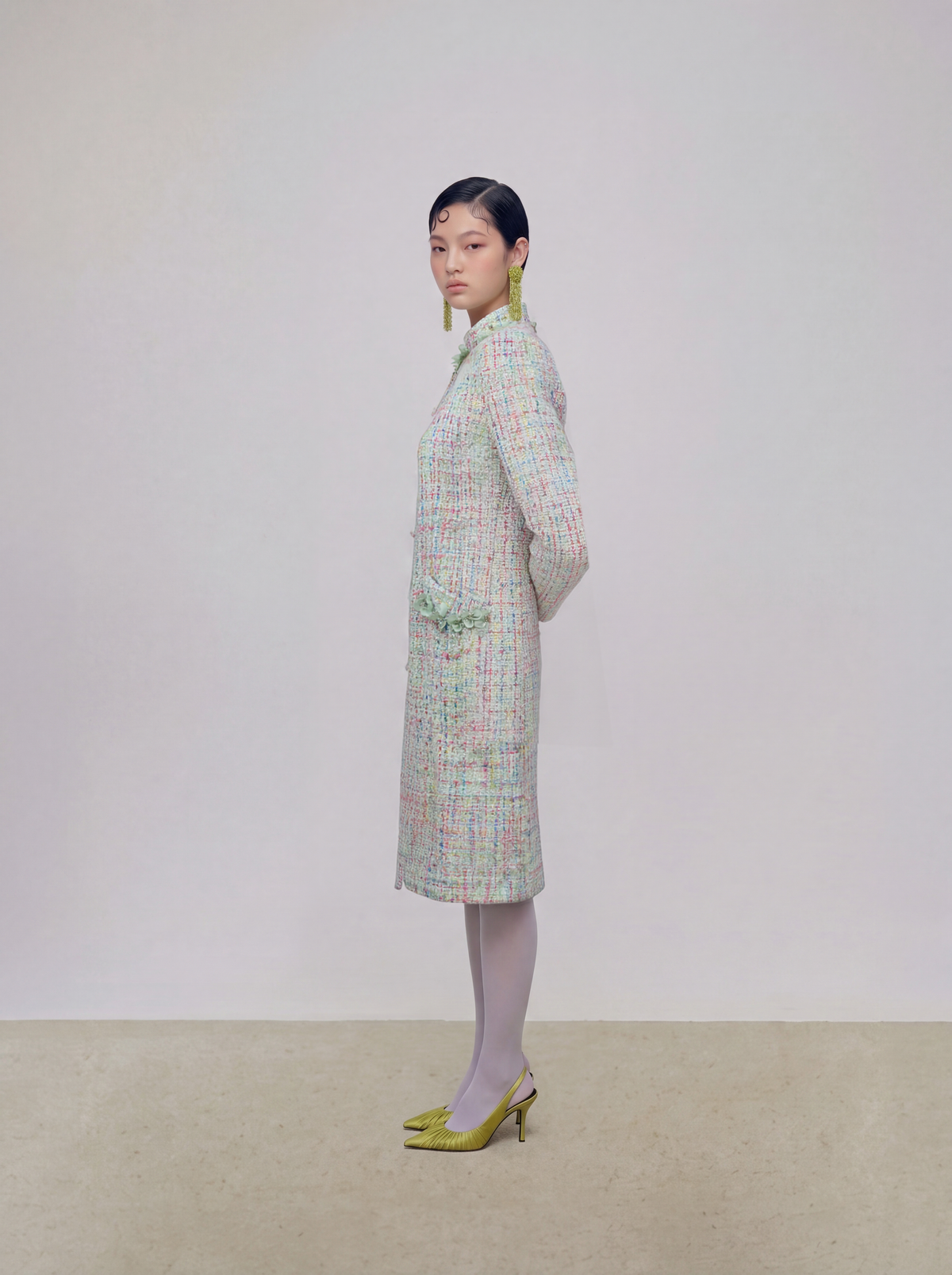 Pastel Tweed Mélodie Coat
