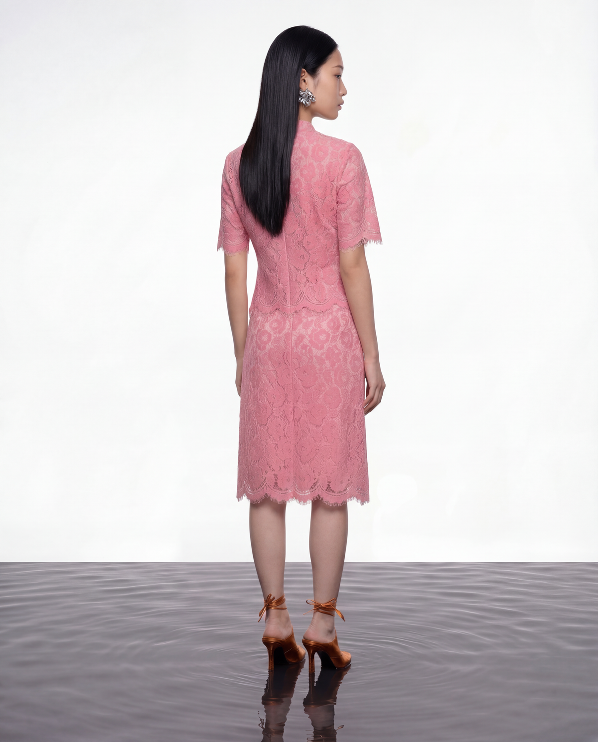 Blush Elegance Lace Blouse