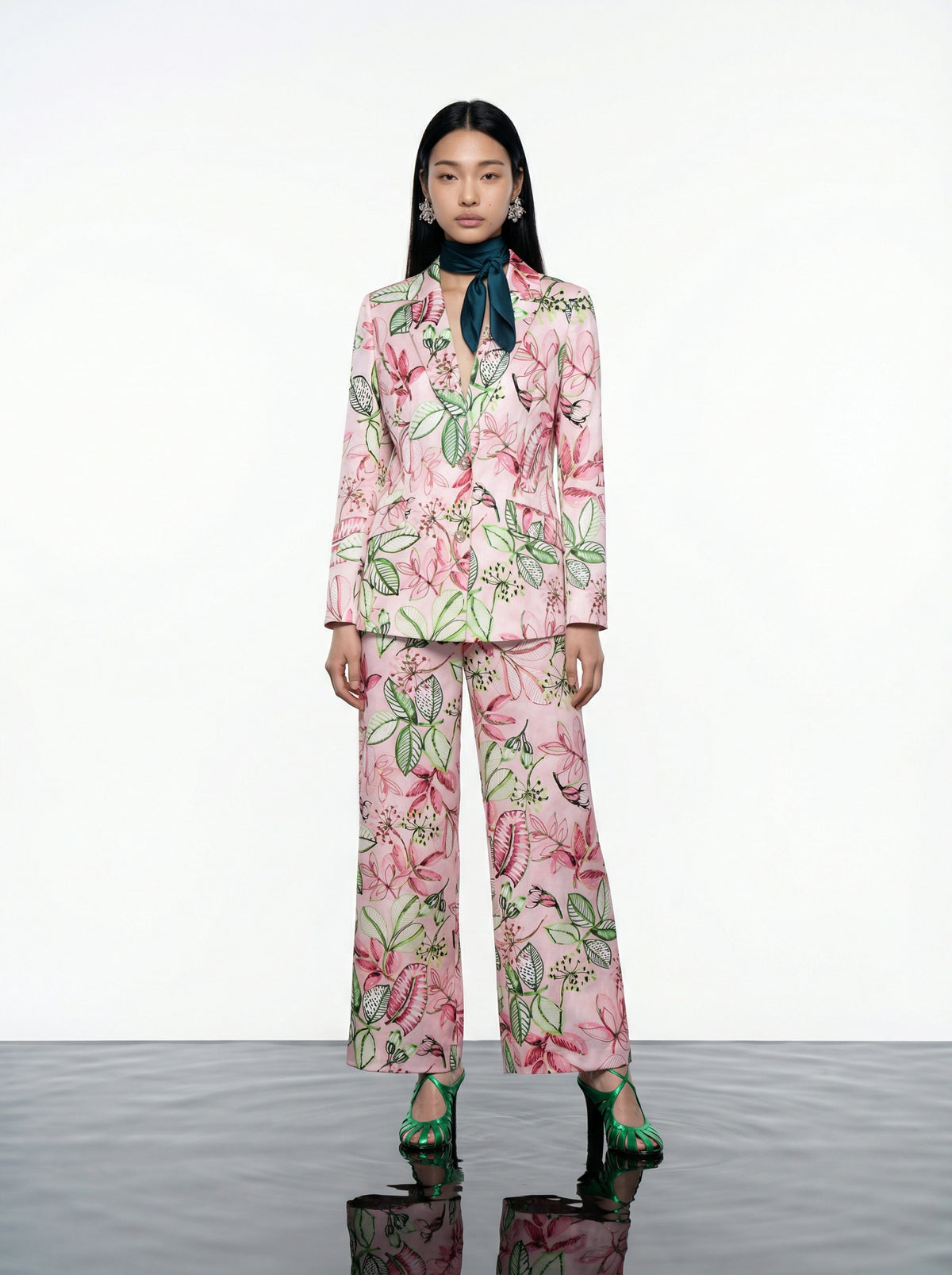 Floral Symphony Statement Blazer