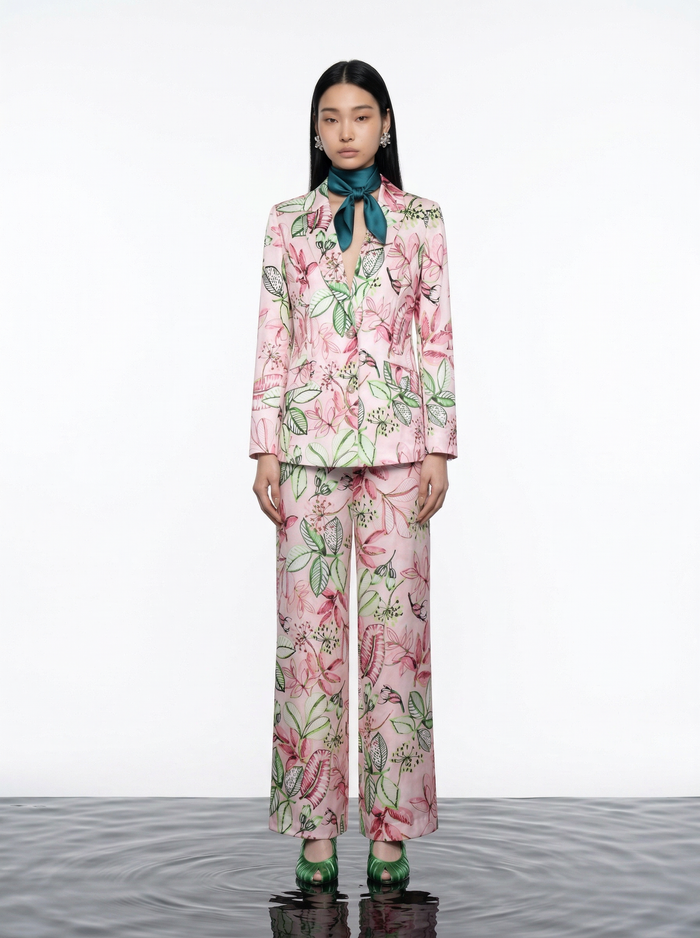 Floral Symphony Statement Blazer