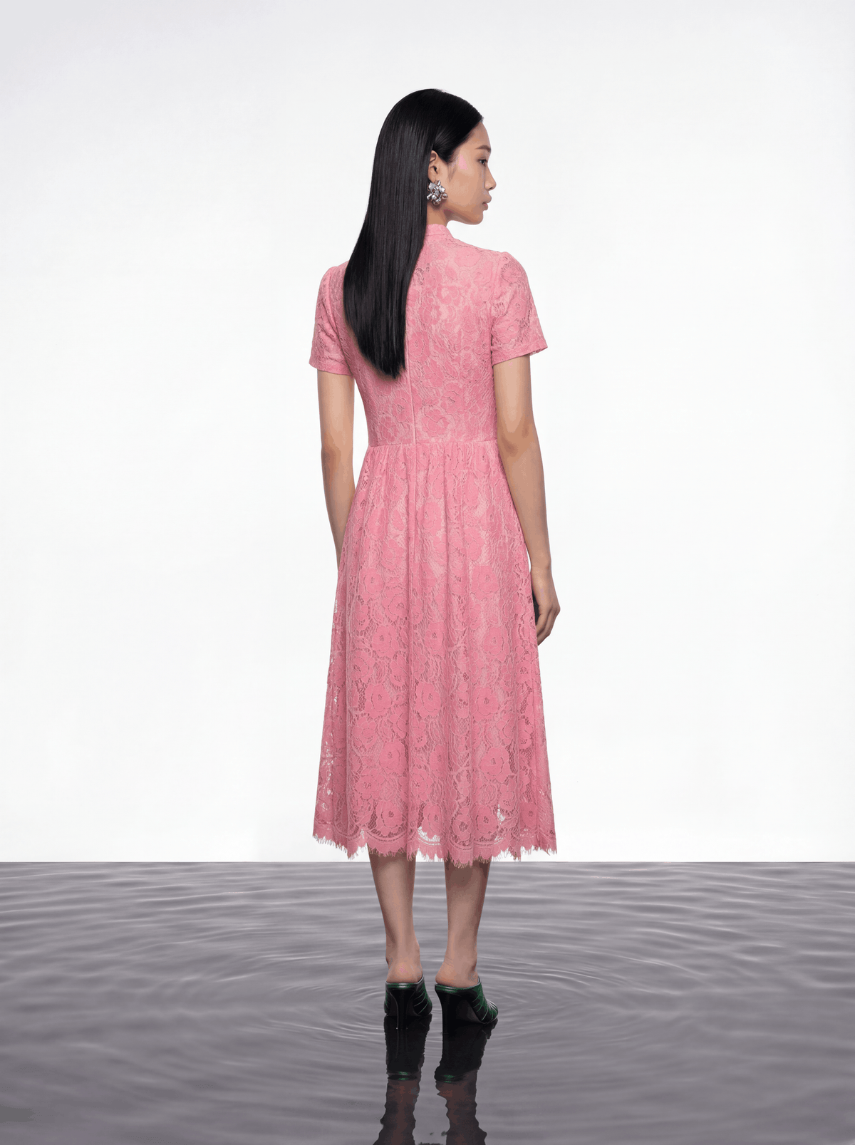 Blush Elegance Lace Dress