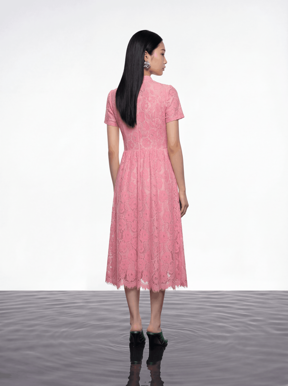 Blush Elegance Lace Dress