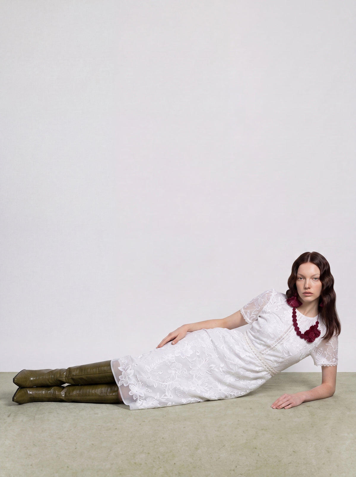 Ivory Dentelle Jardin Dress