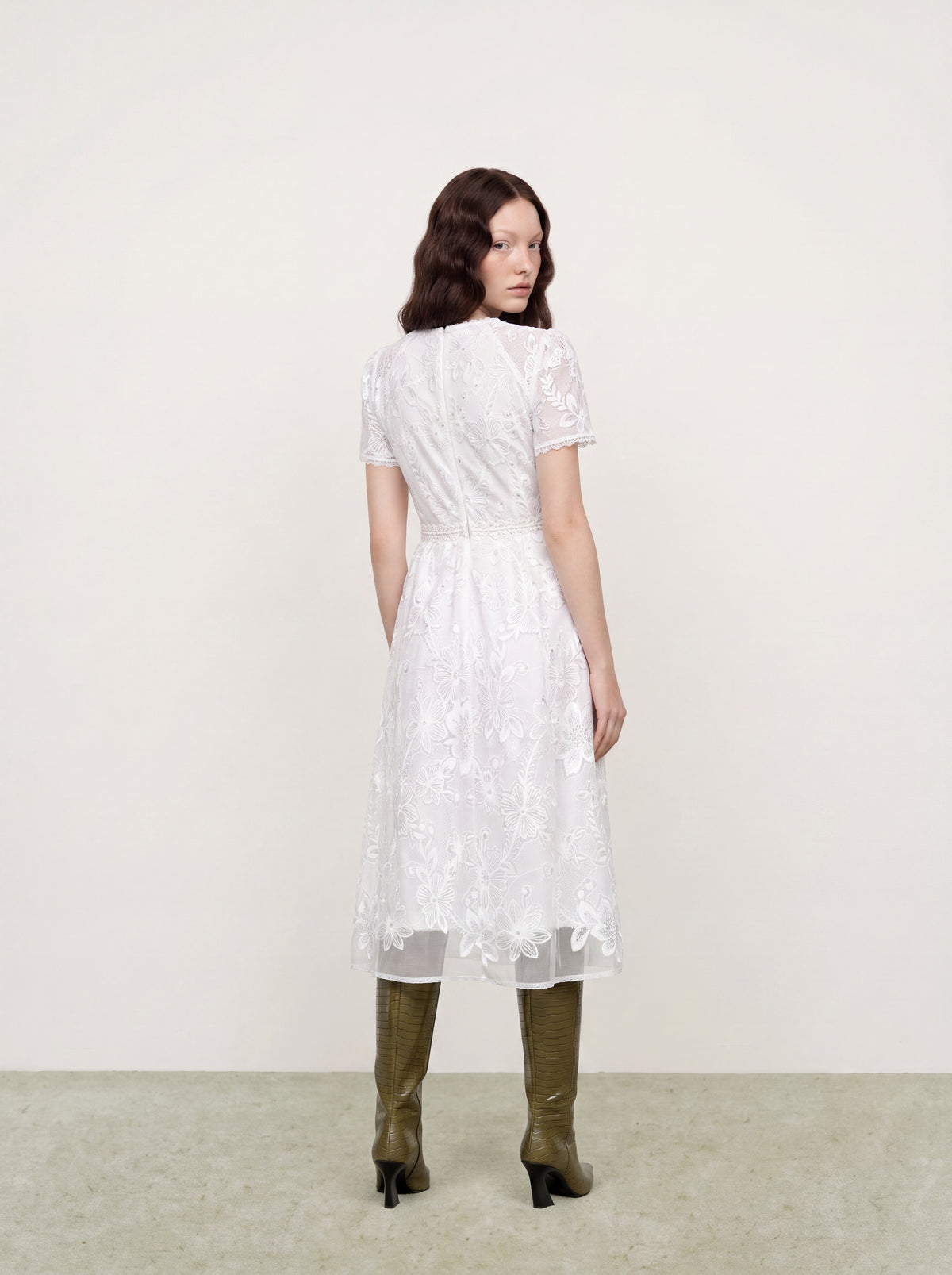 Ivory Dentelle Jardin Dress