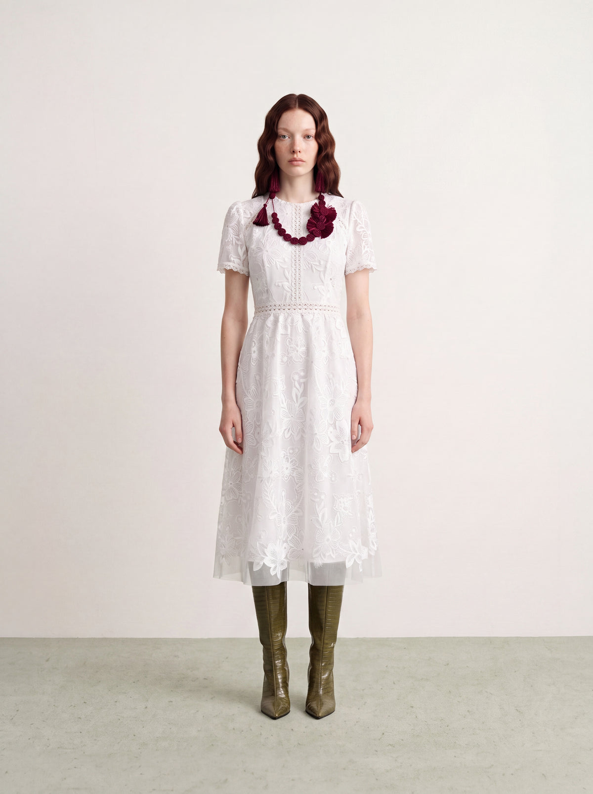 Ivory Dentelle Jardin Dress