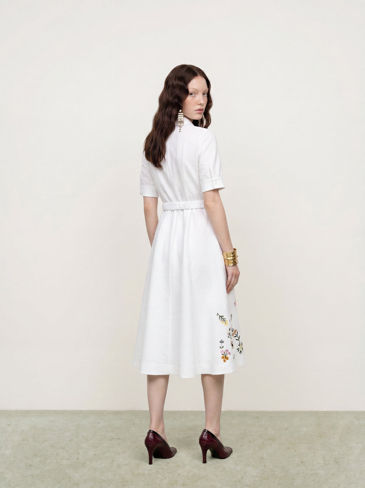 Chroma Blossom Brodé Dress