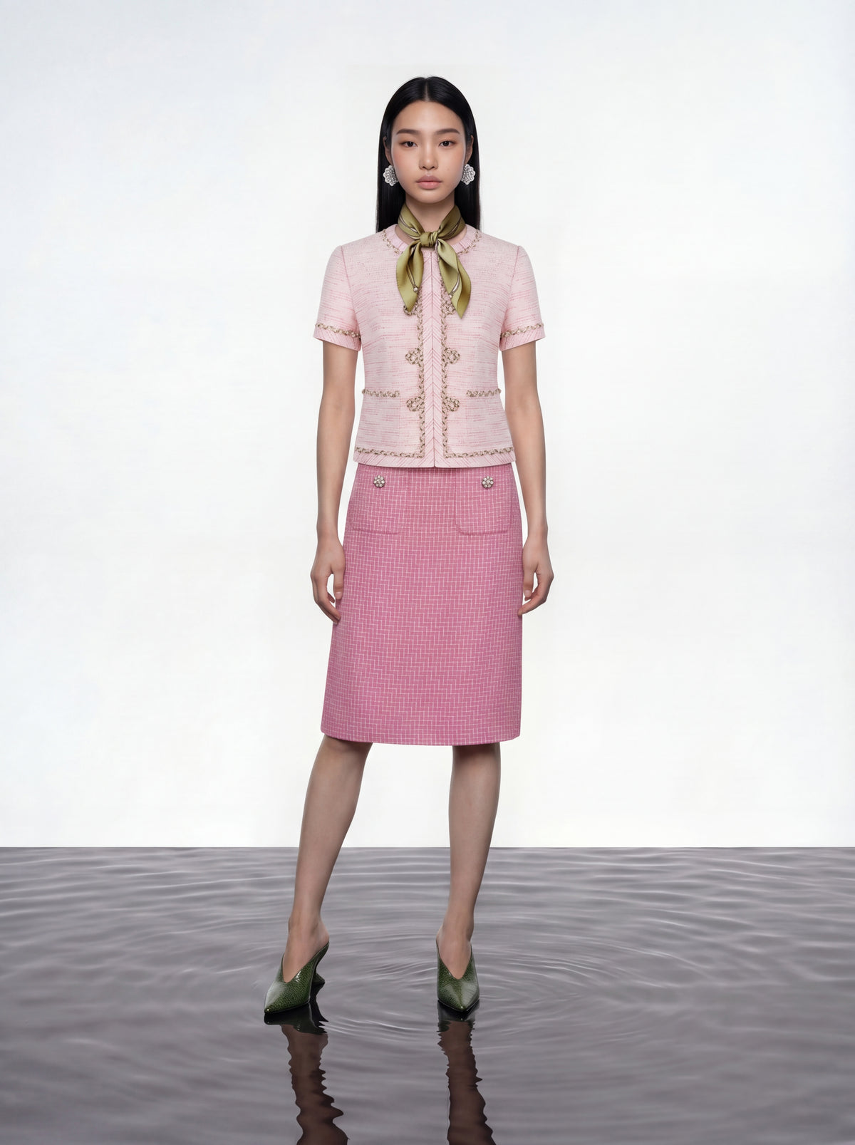 Rose Parisian Tweed Jacket