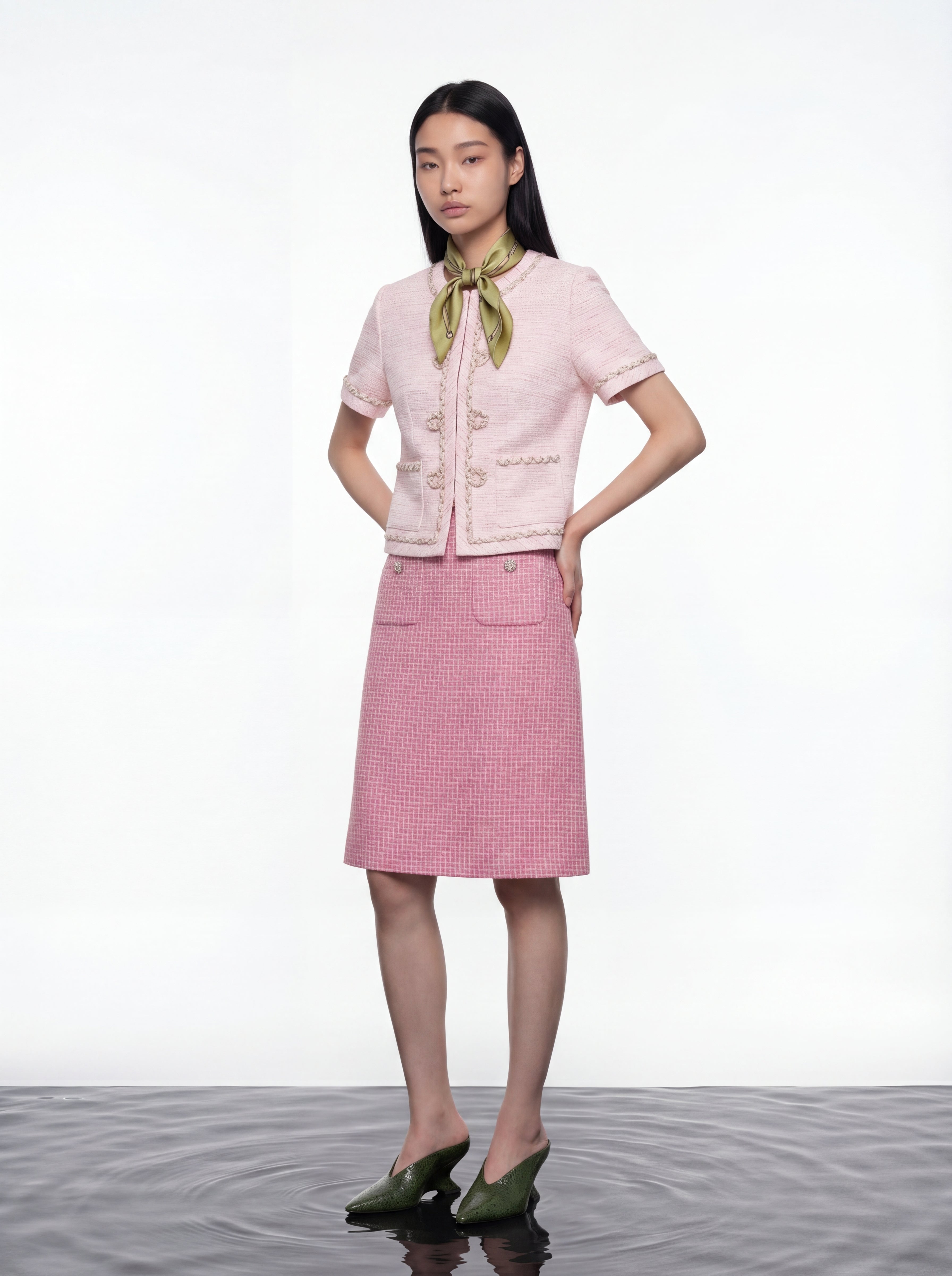 Rose Parisian Tweed Jacket