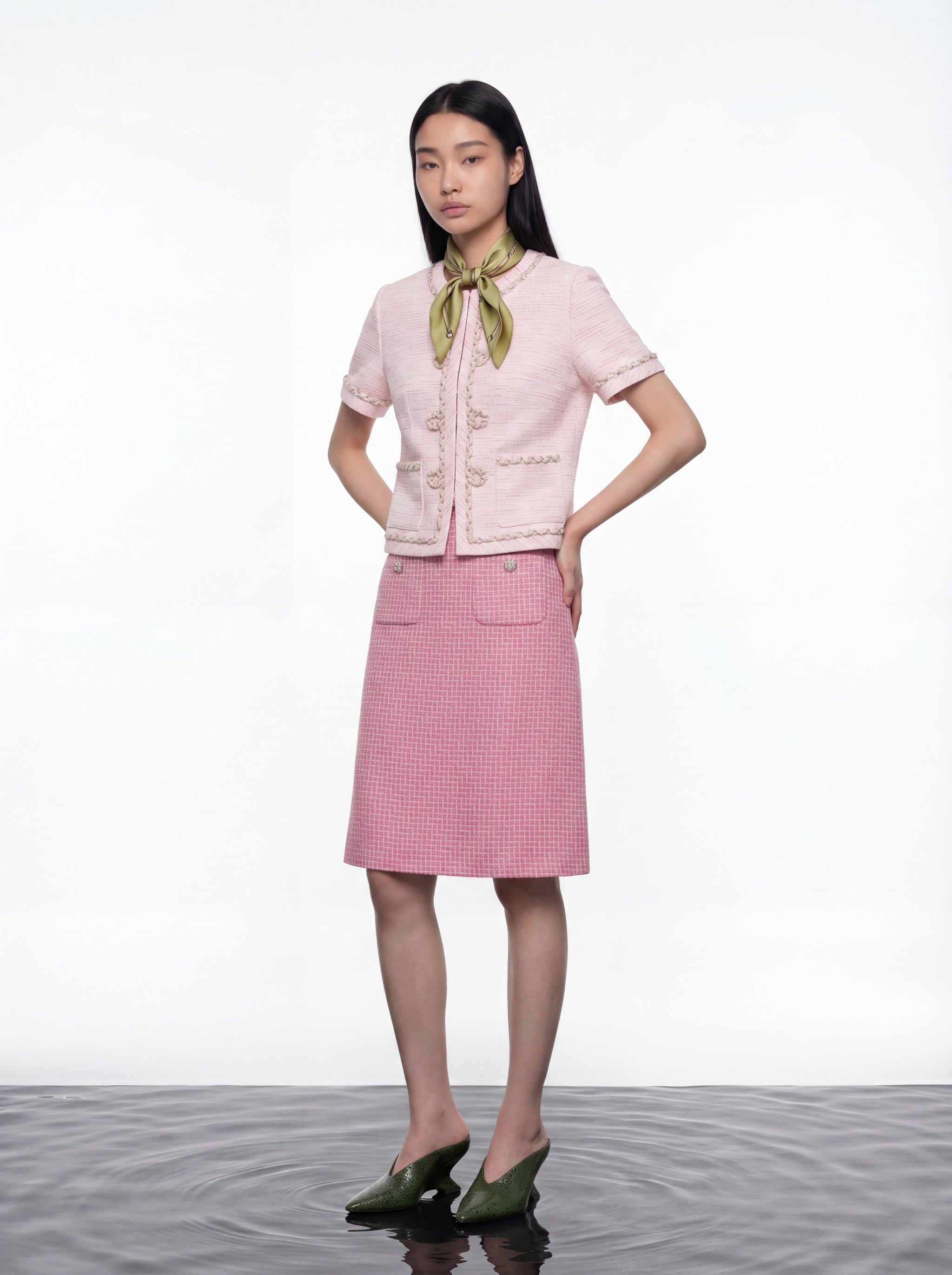Rose Parisian Tweed Jacket