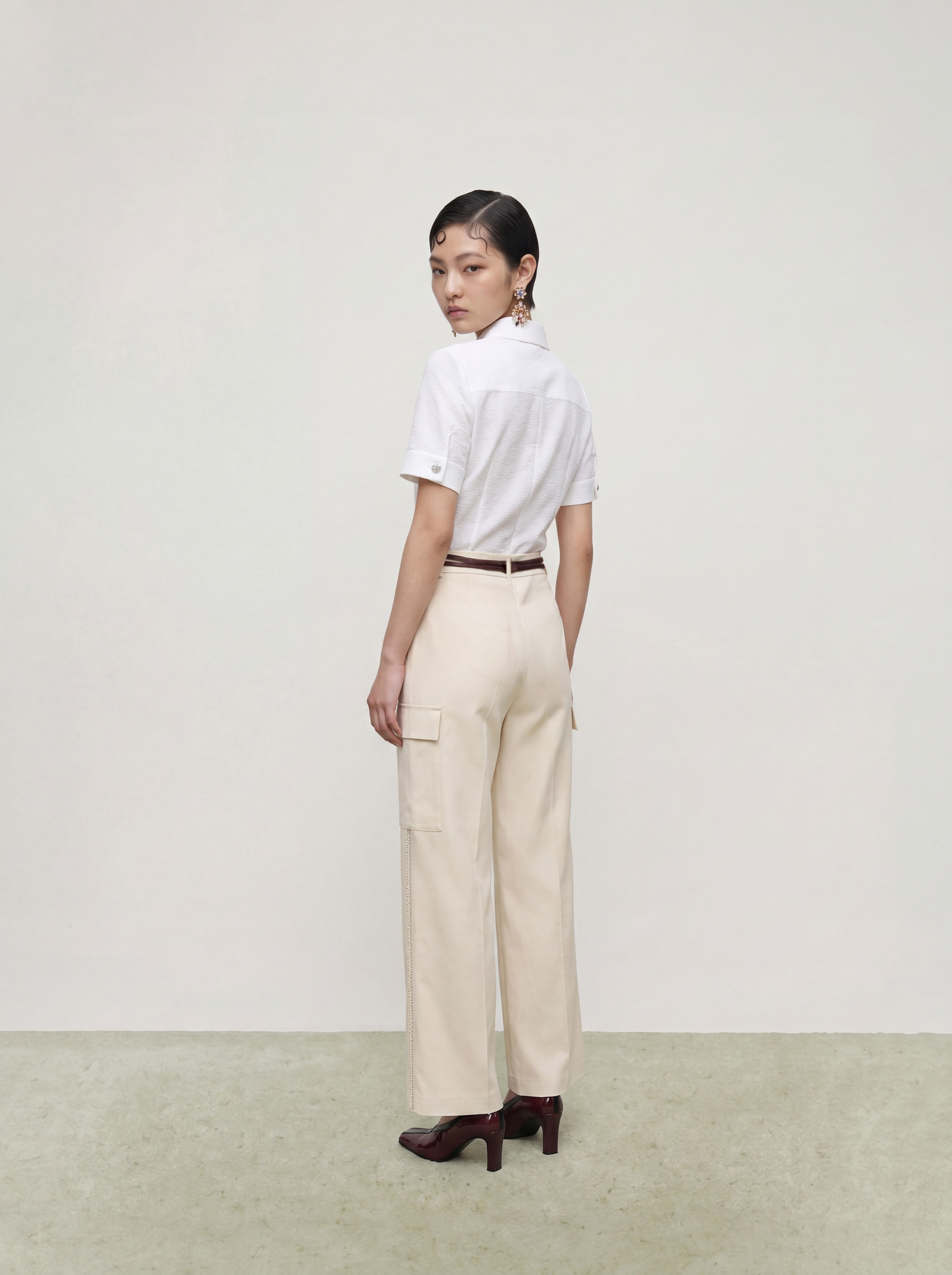Chroma Blossom Brodé Blouse