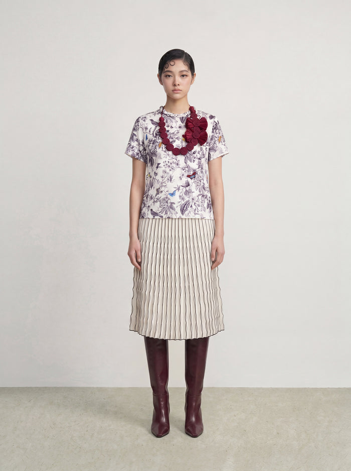 Bluejay Garden Print Top