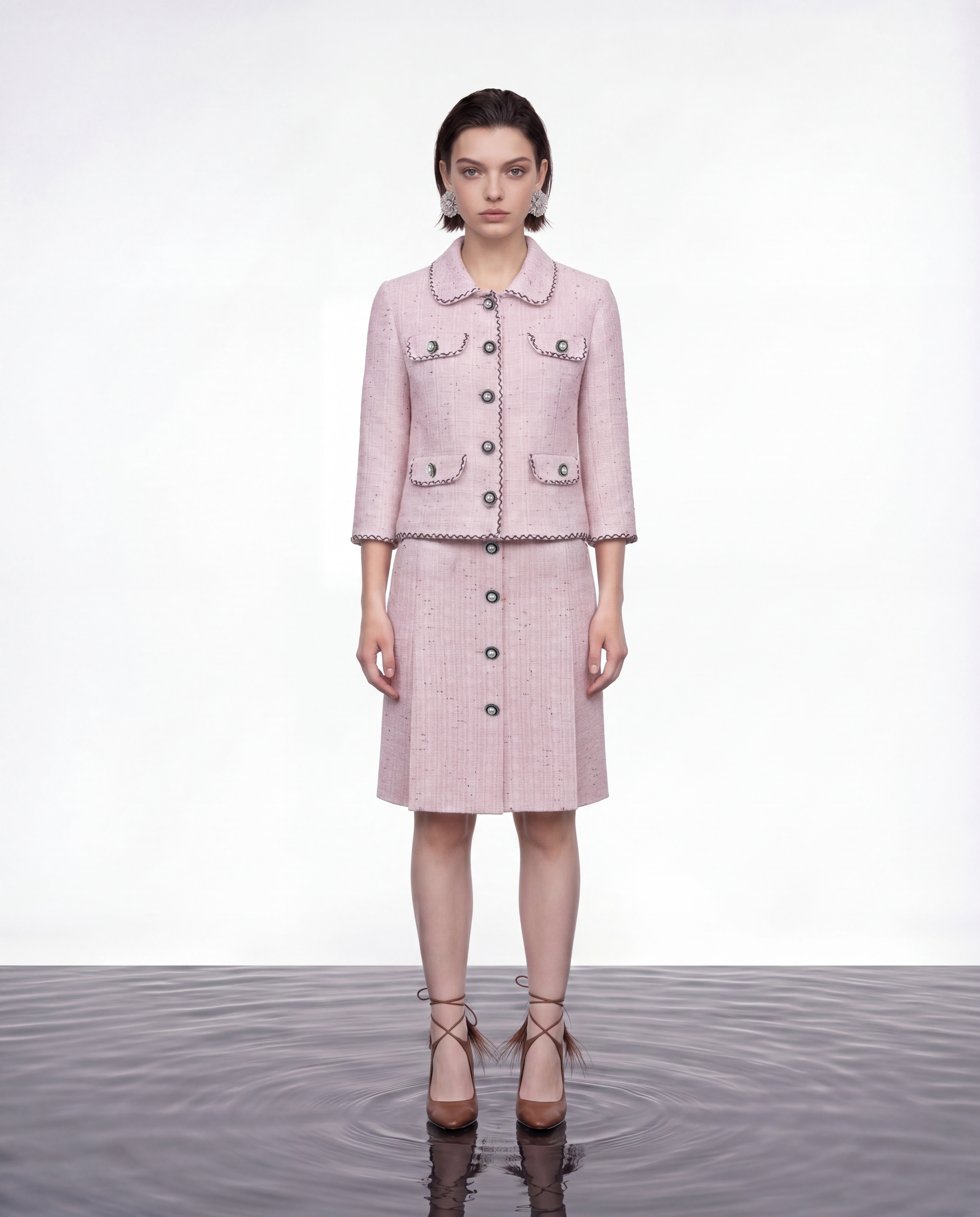 Rose Pearl Tweed Jacket
