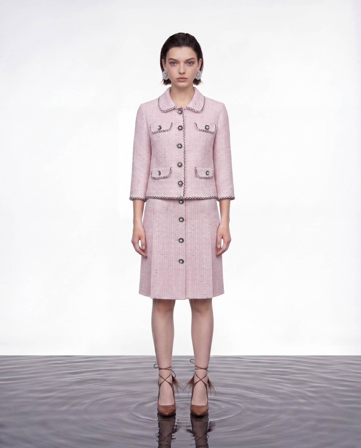 Rose Pearl Tweed Jacket