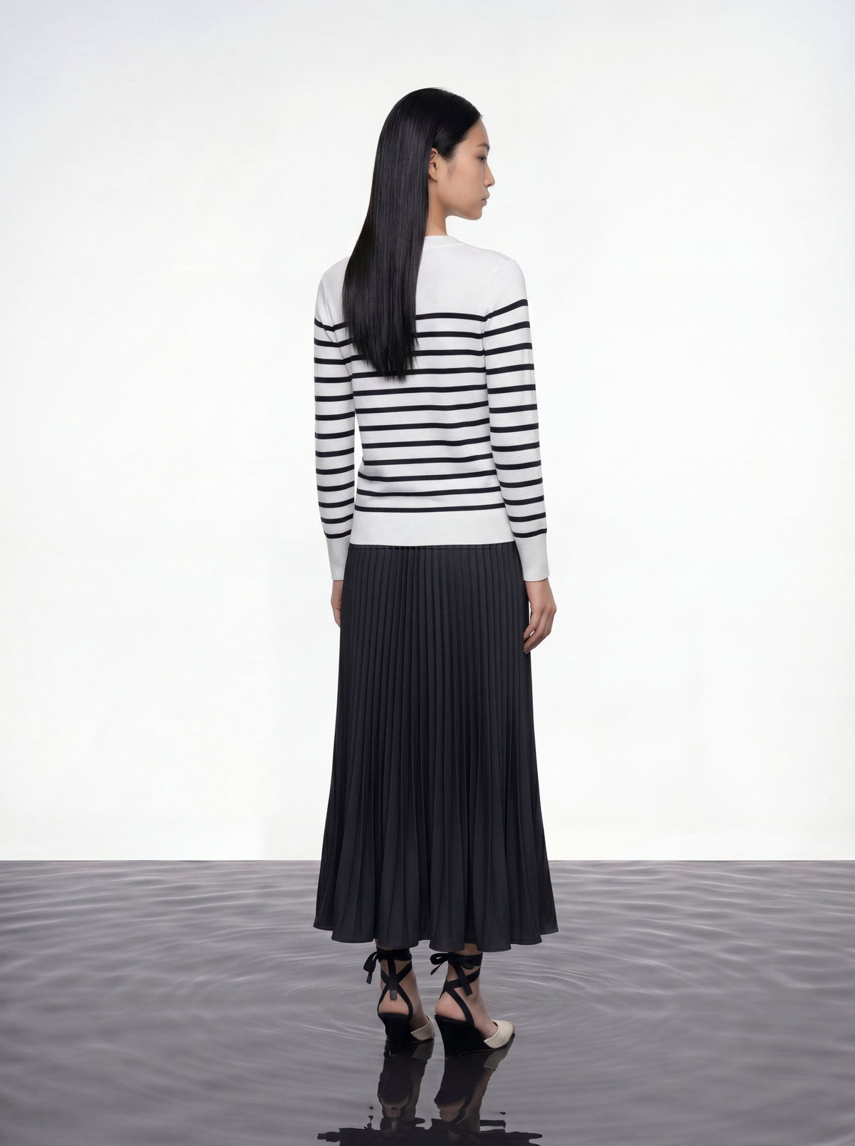 Nautical Stripe Knit Cardigan