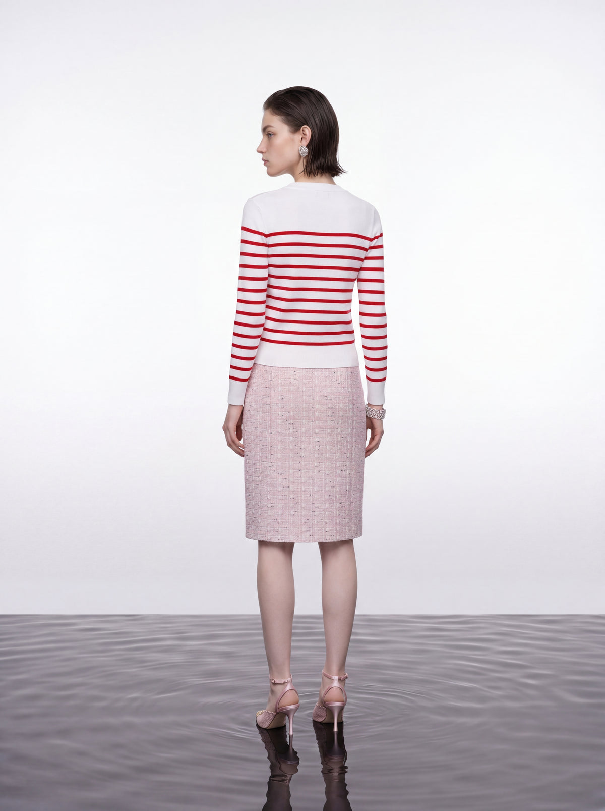 Nautical Stripe Knit Cardigan
