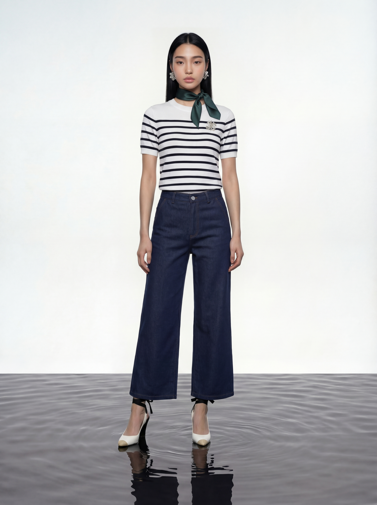 Nautical Striped Knit Top