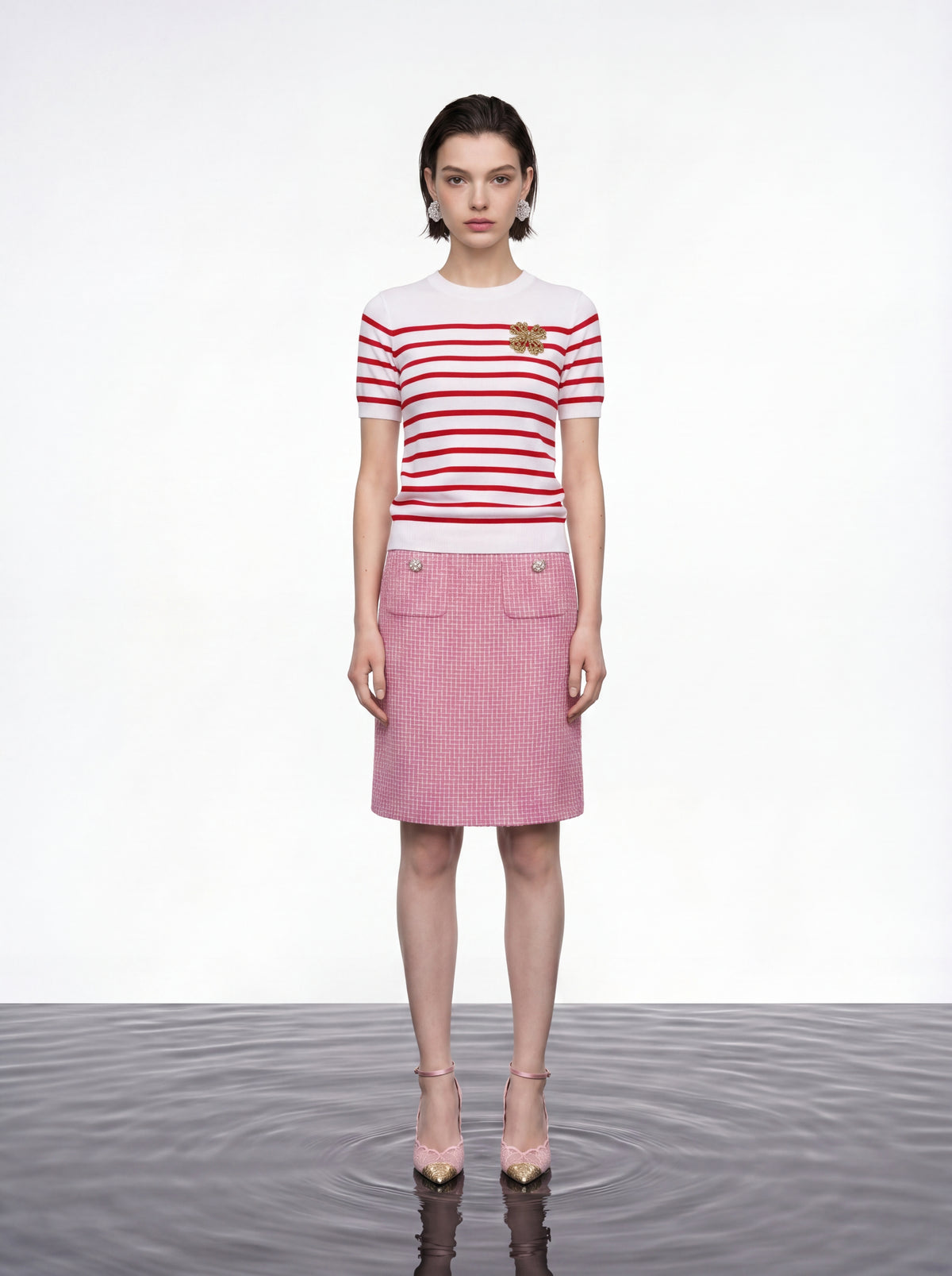 Nautical Striped Knit Top