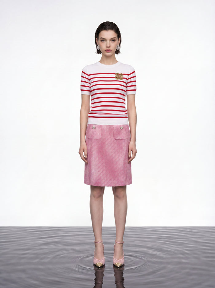 Nautical Striped Knit Top
