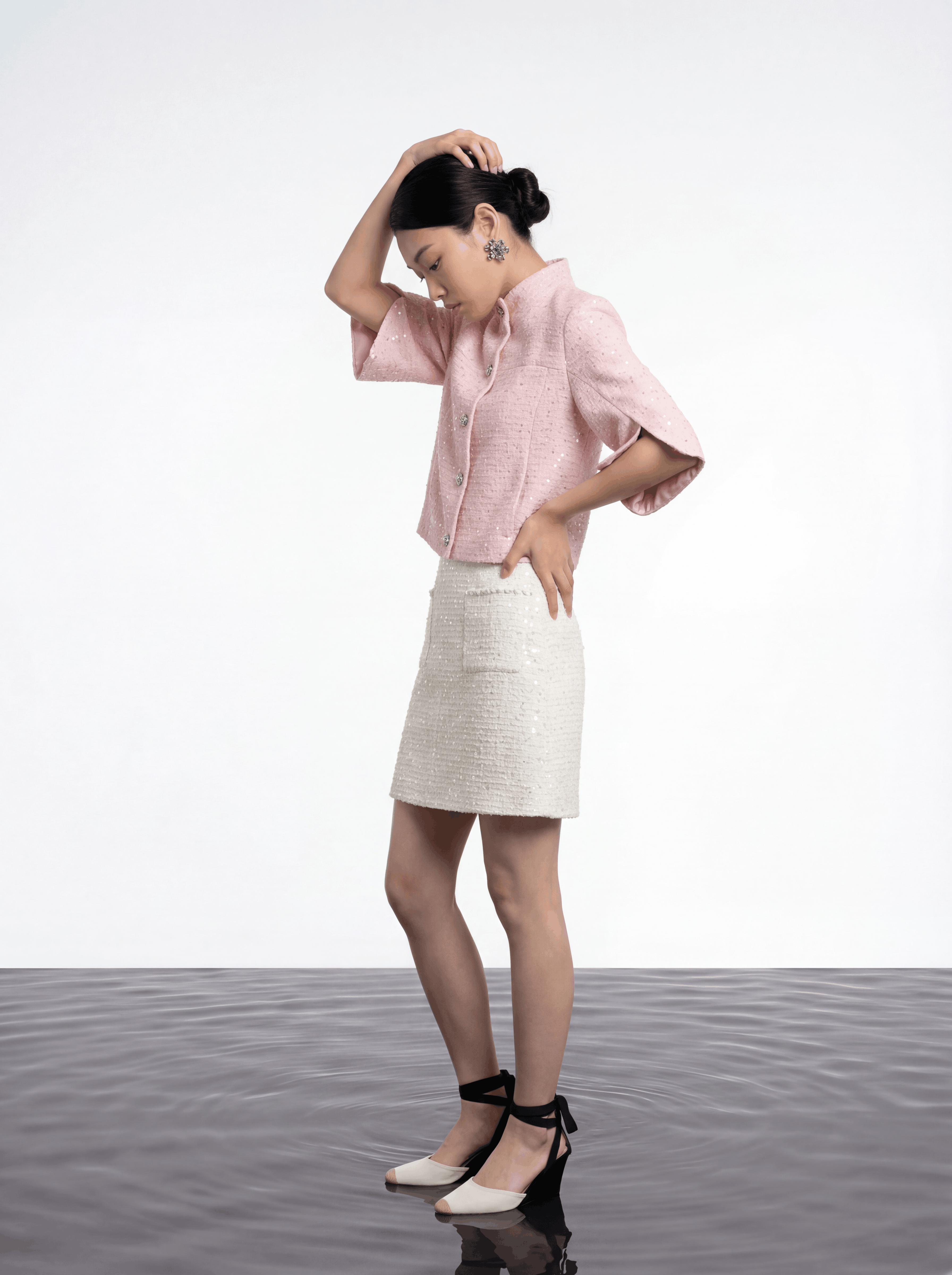 Rose Éclat Sequined Jacket