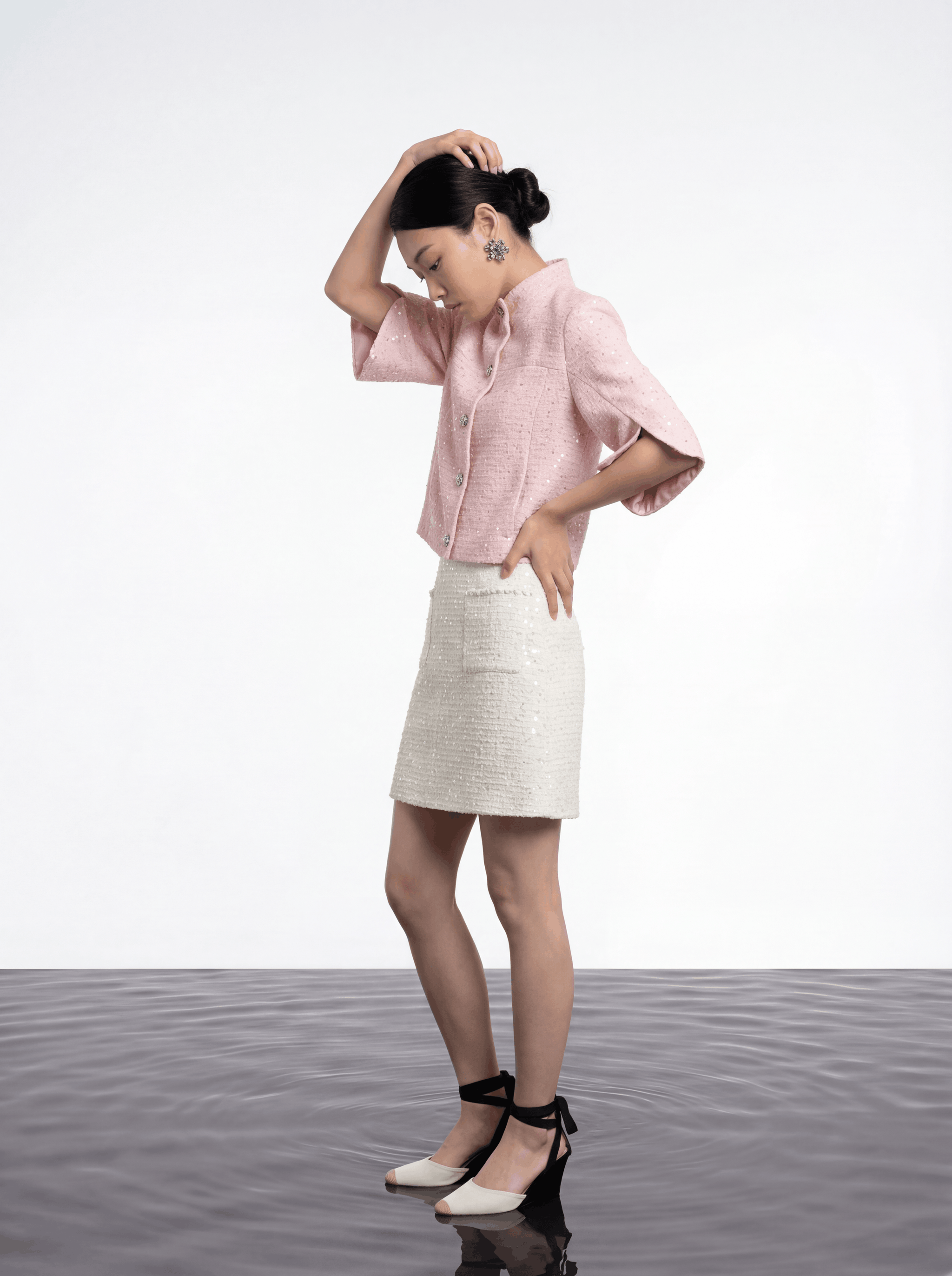 Rose Éclat Sequined Jacket