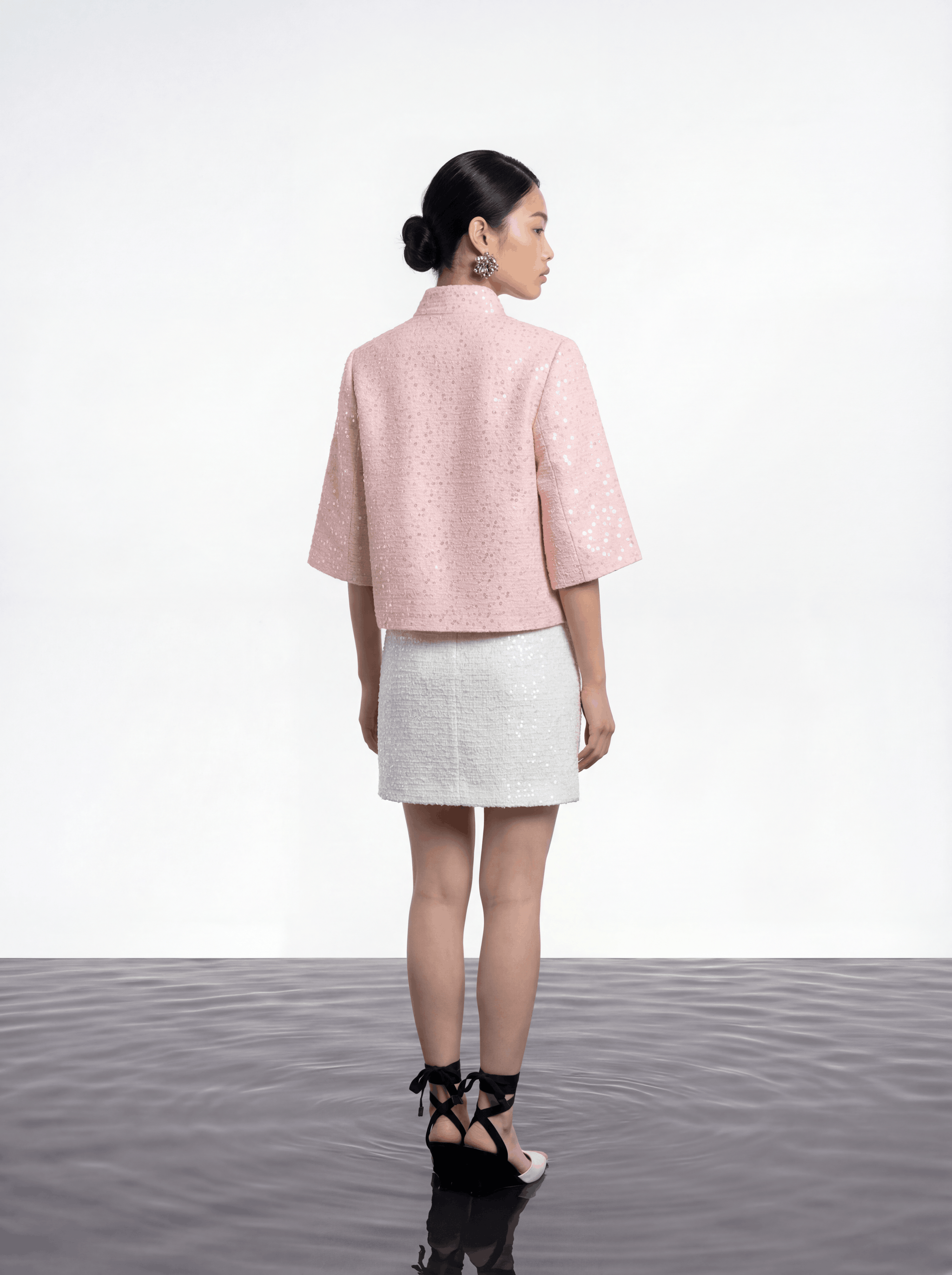 Rose Éclat Sequined Jacket