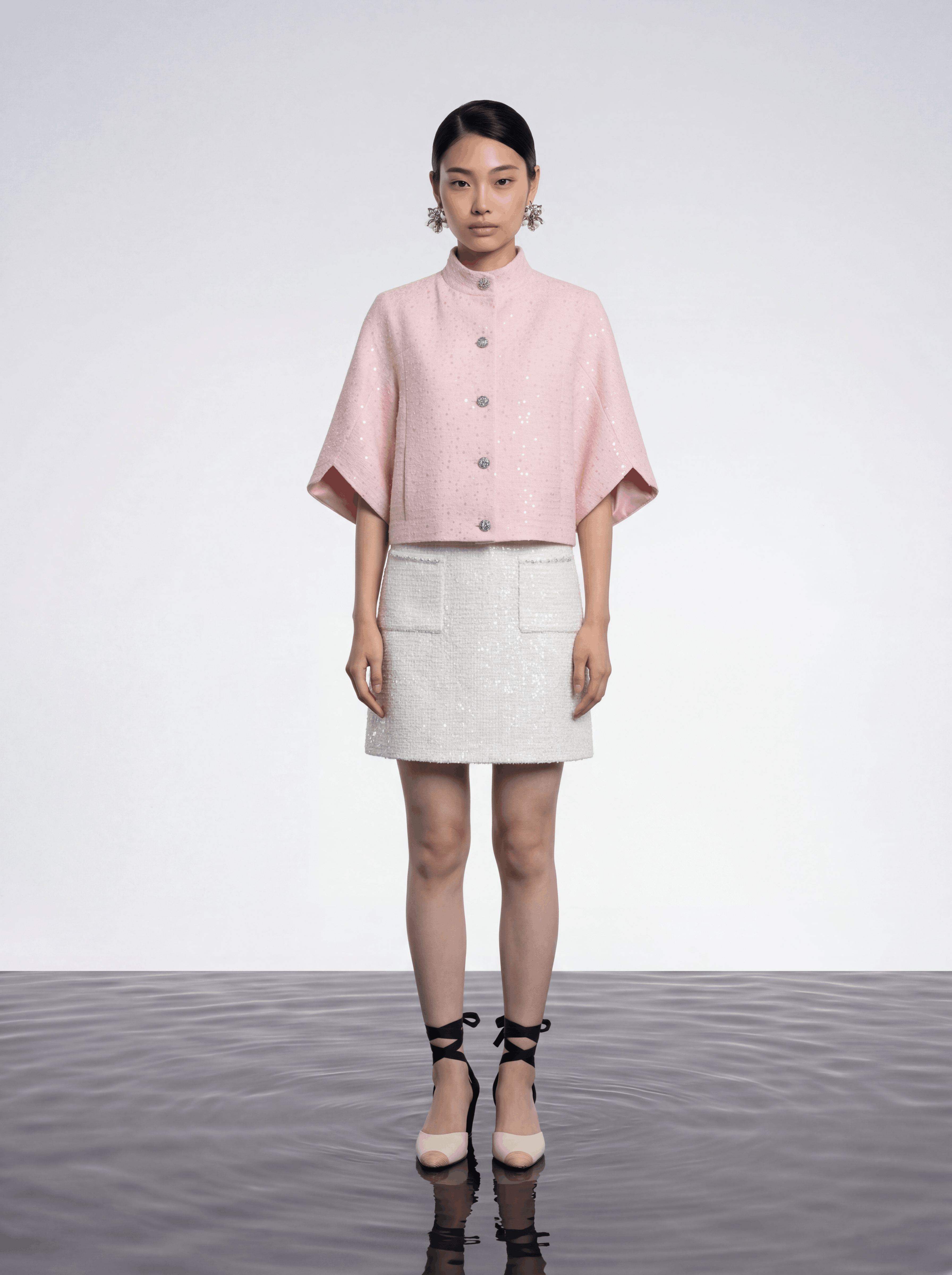 Rose Éclat Sequined Jacket