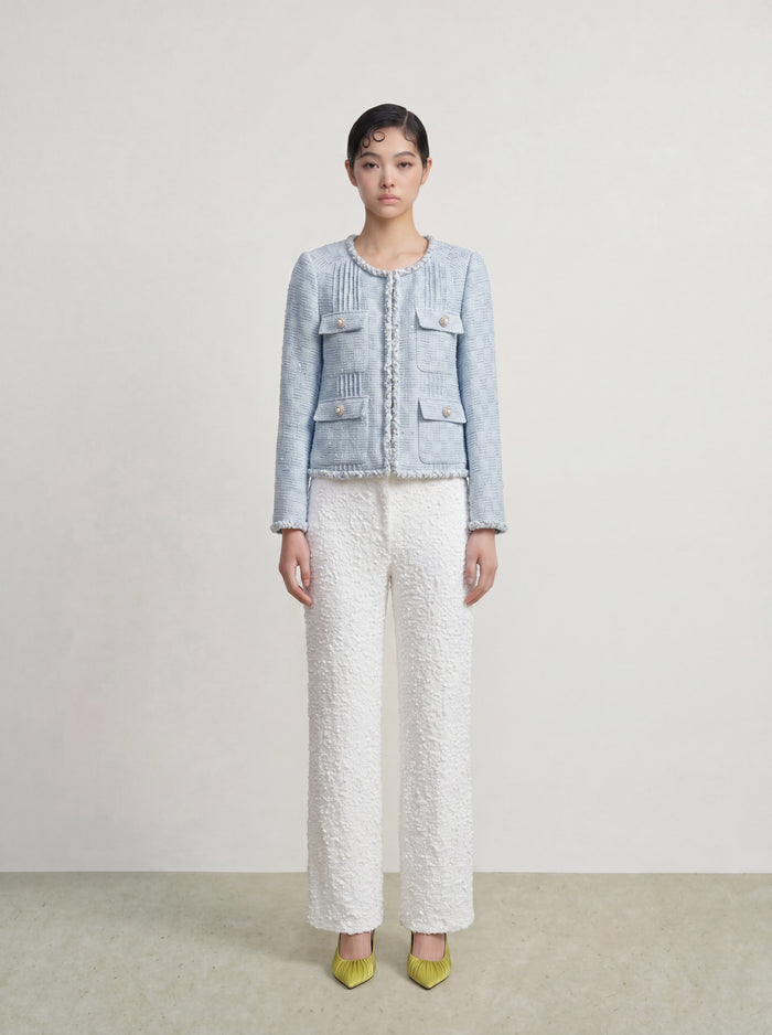 Bleu Perle Tweed Jacket