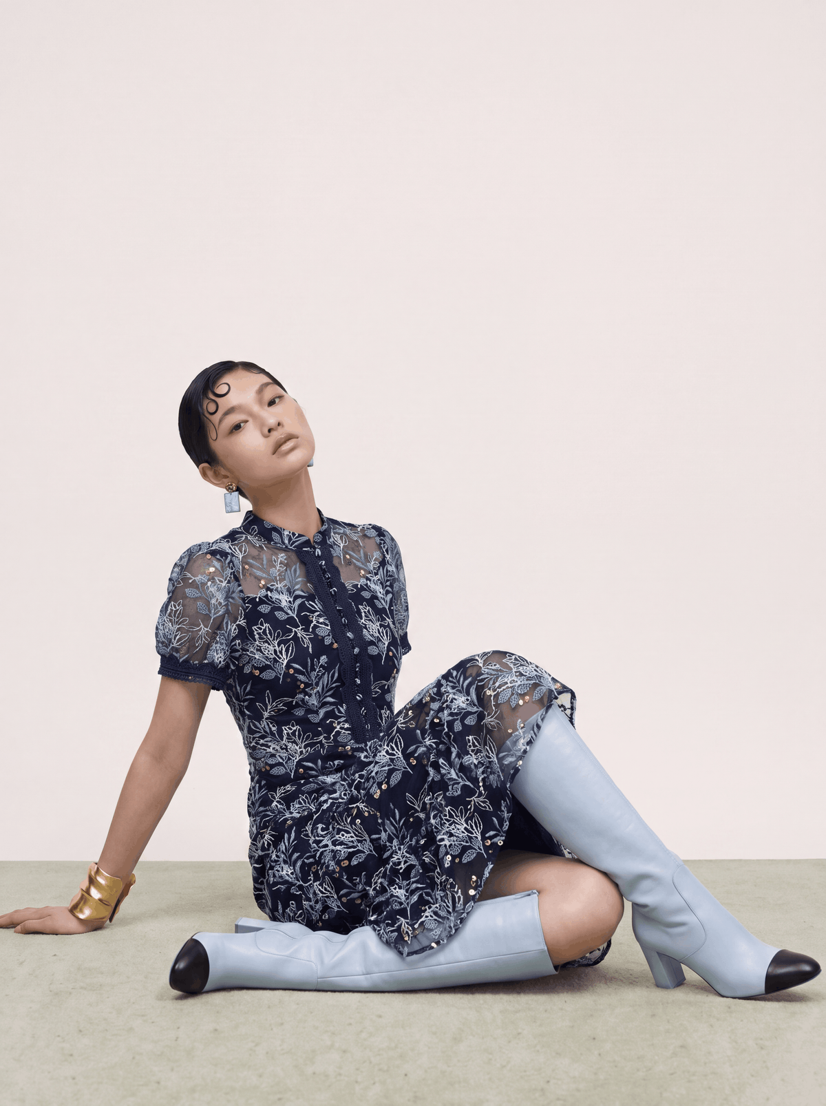 Marine Florale Étoile Dress