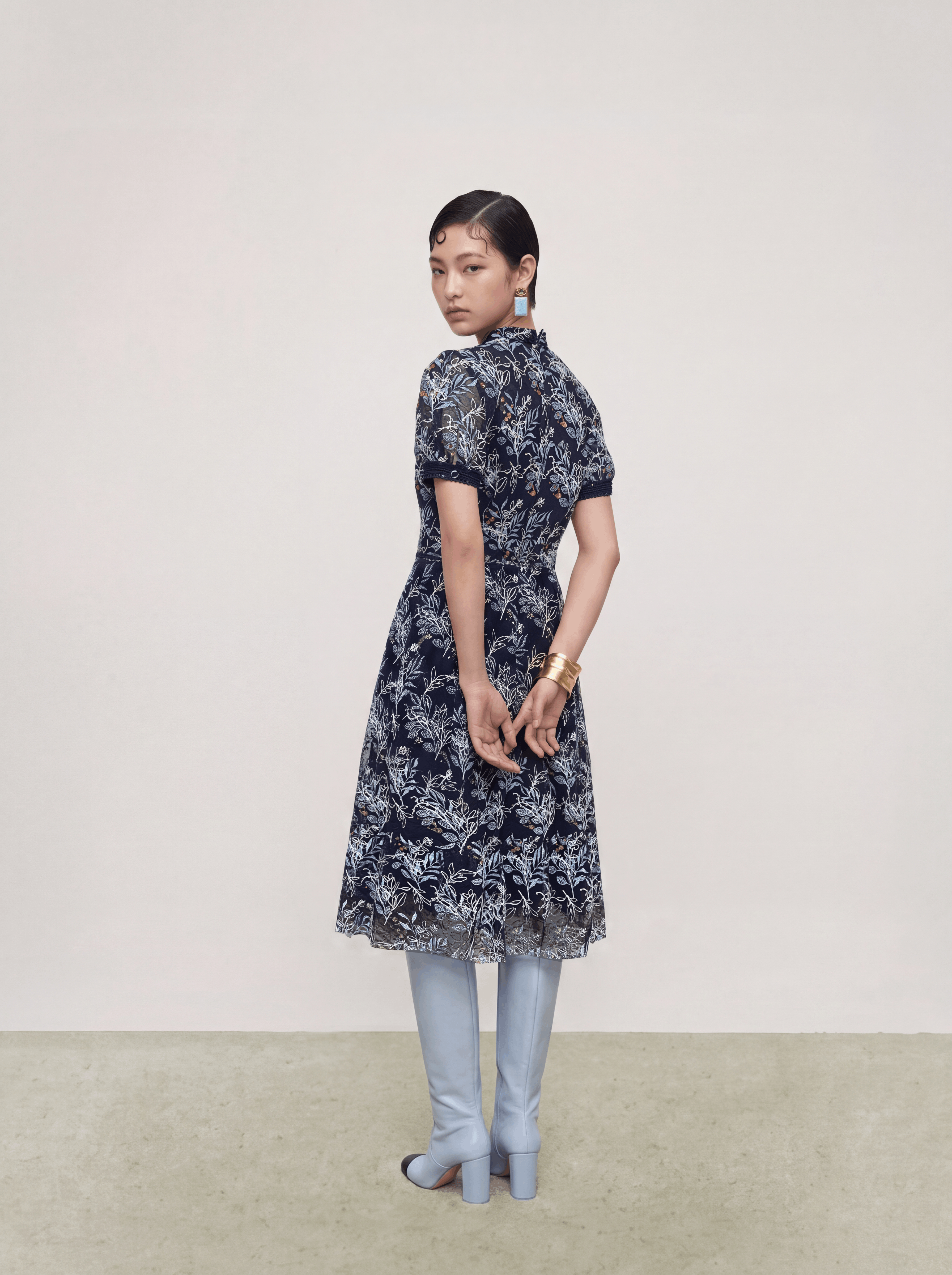Marine Florale Étoile Dress