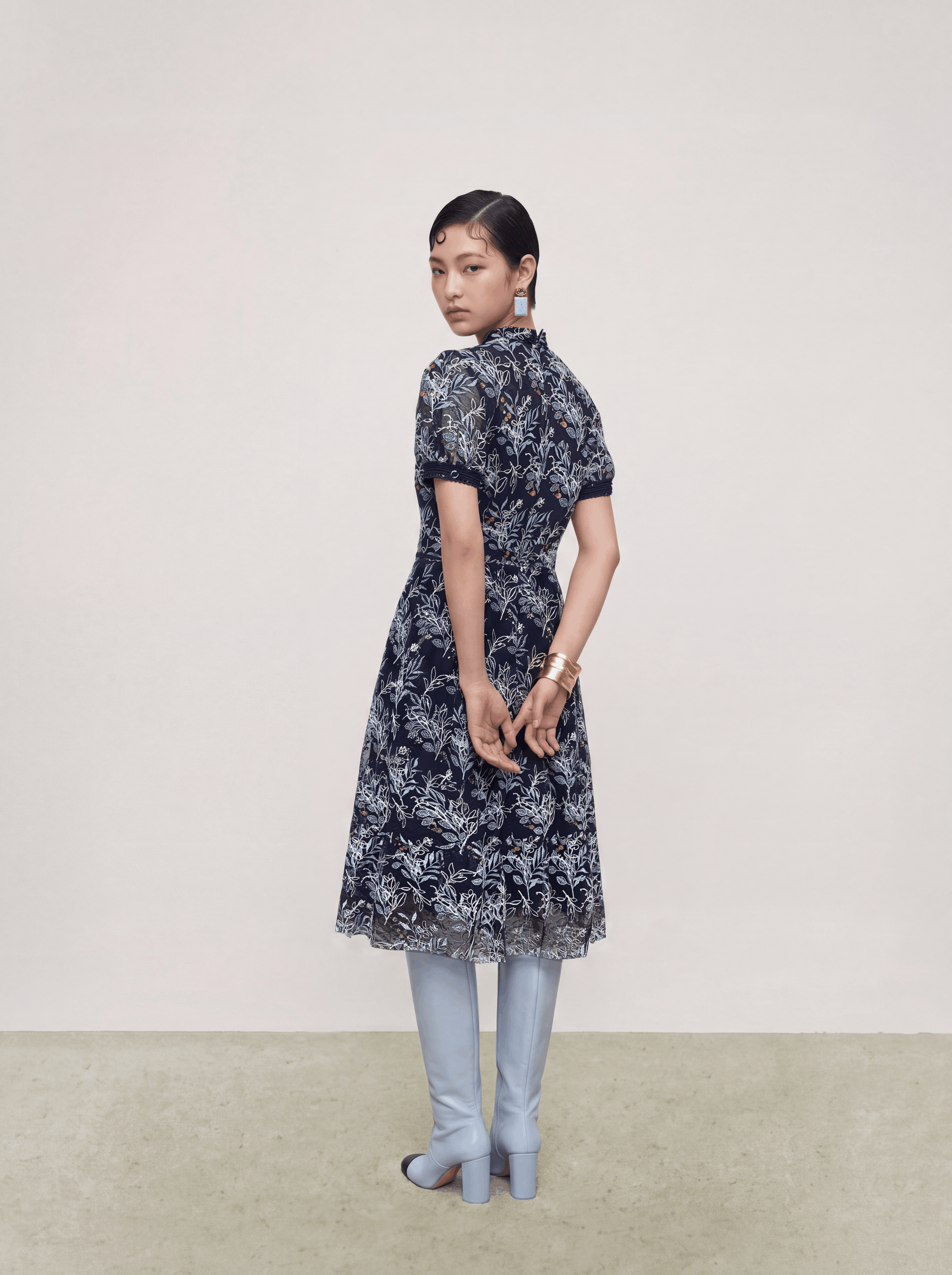 Marine Florale Étoile Dress