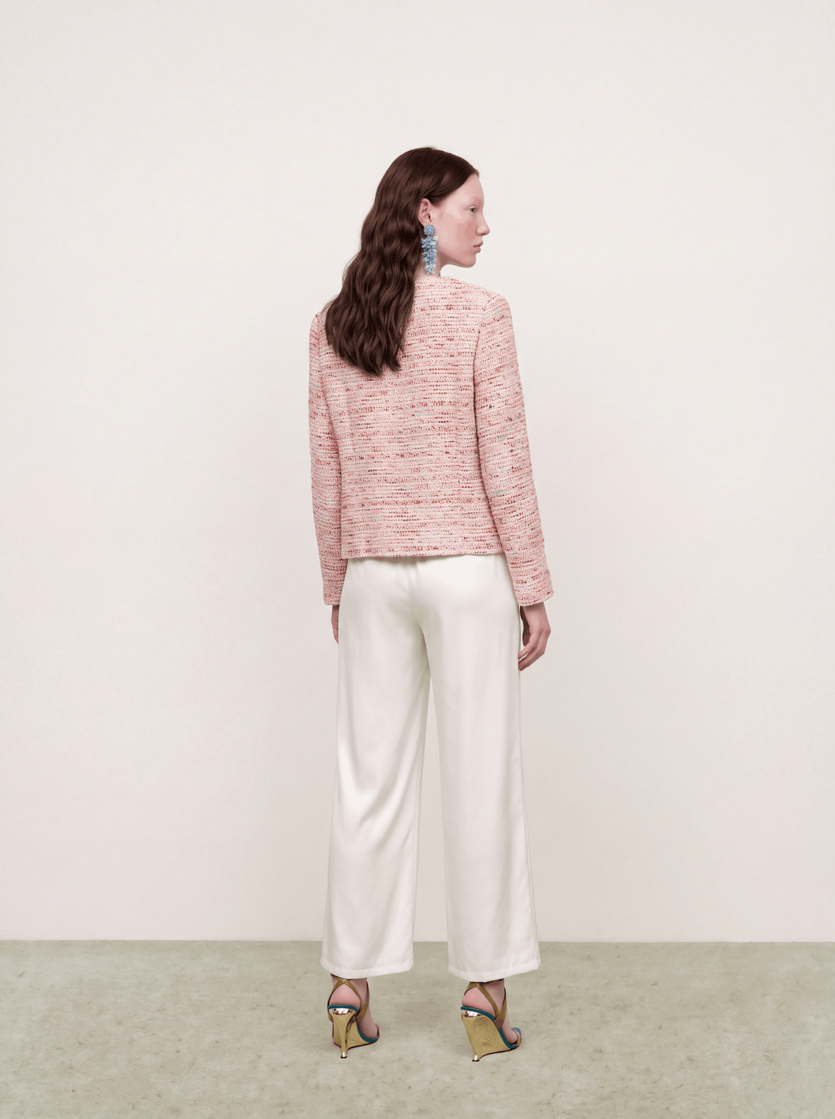 Rosé Tweed Prismatique Charme Jacket