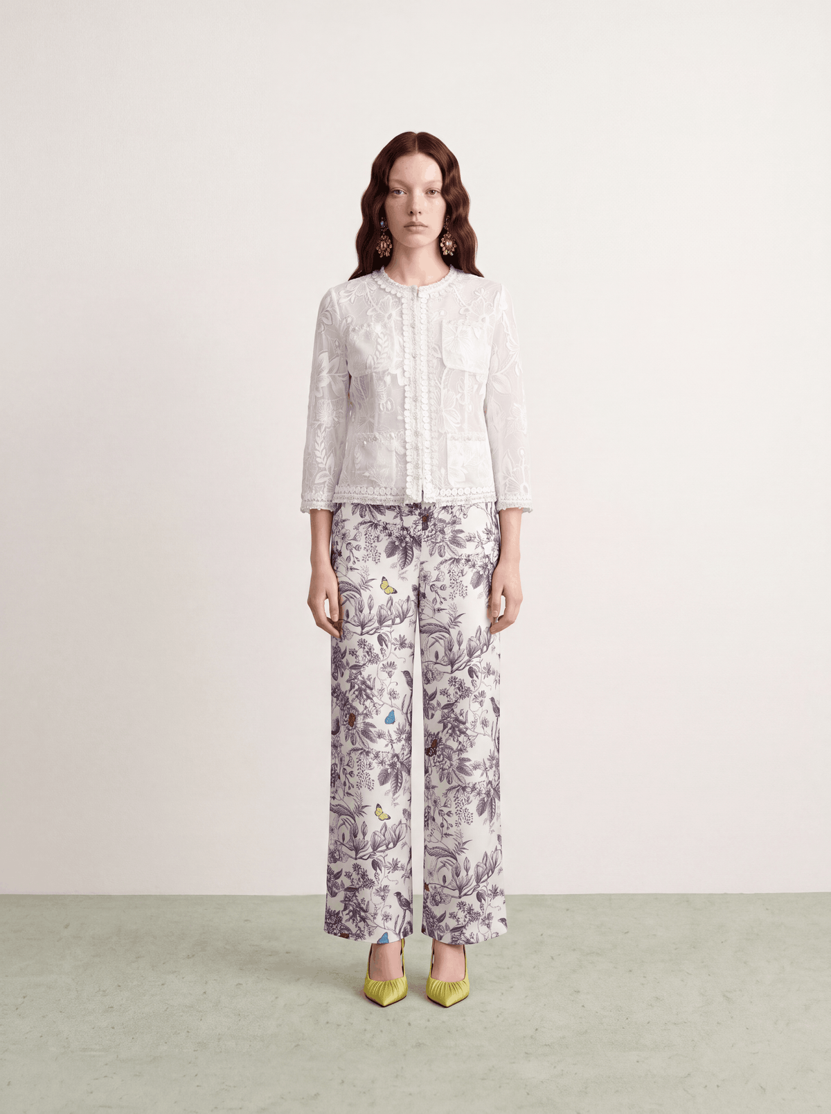 Bluejay Garden Print Pants